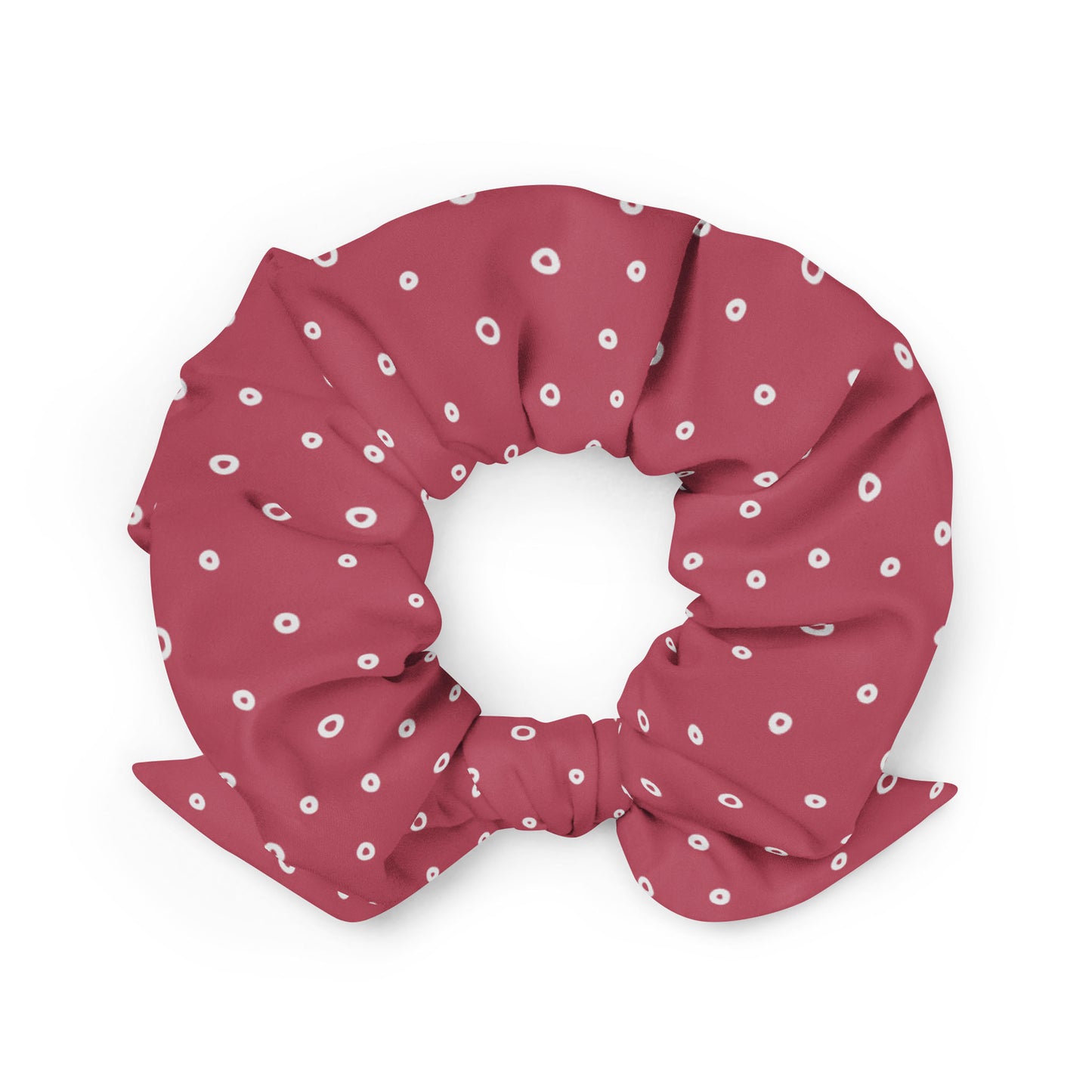 “Jenna” Dotted Hair Tie Scrunchie
