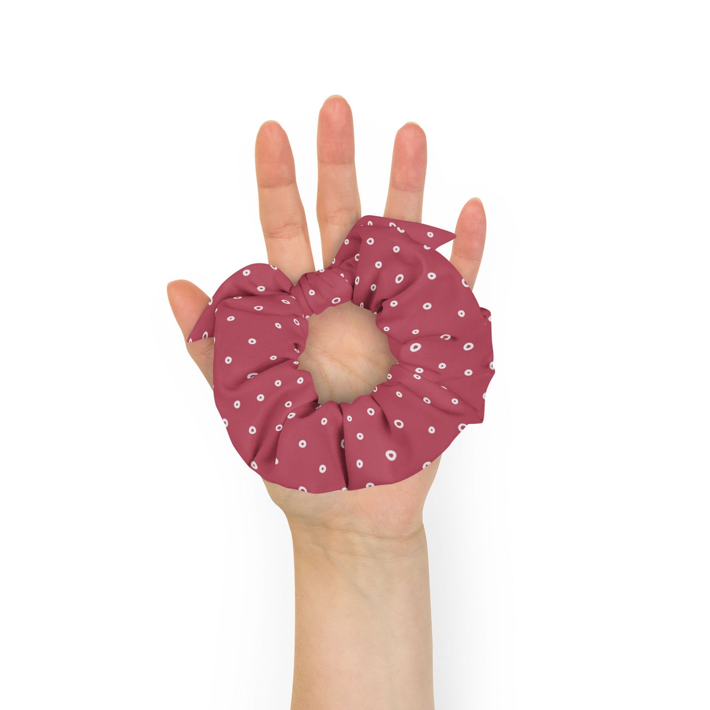 “Jenna” Dotted Hair Tie Scrunchie