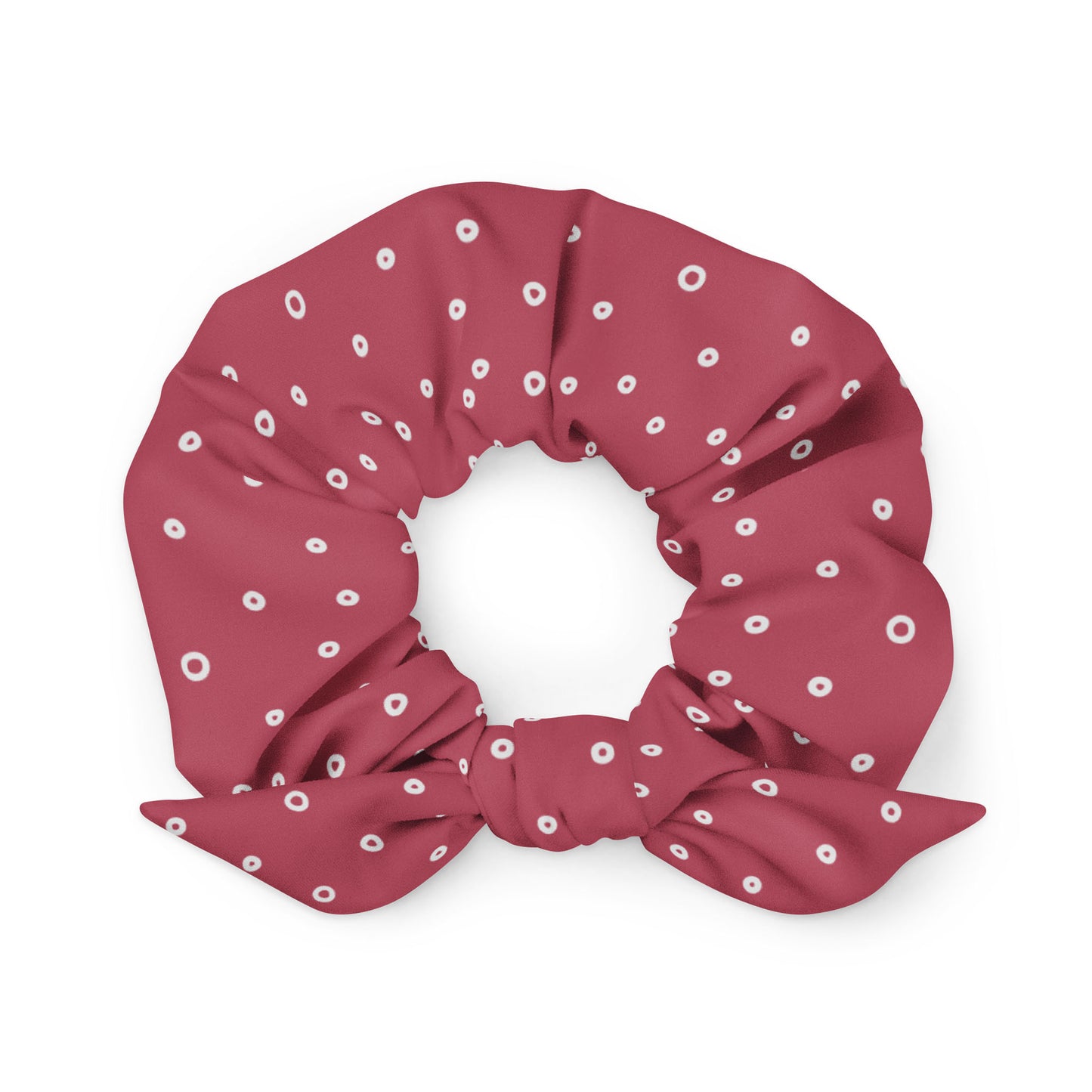 “Jenna” Dotted Hair Tie Scrunchie