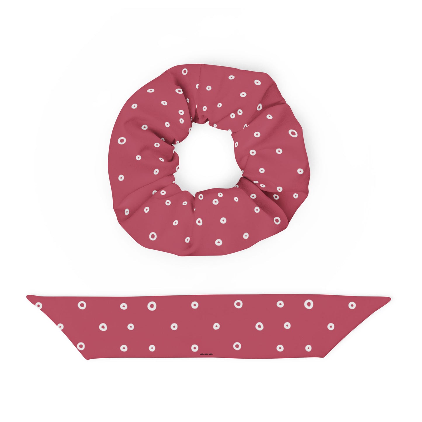 “Jenna” Dotted Hair Tie Scrunchie