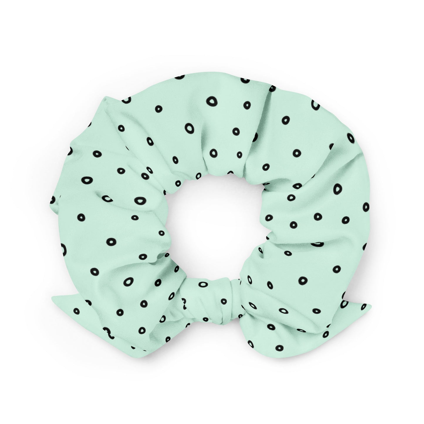 “Jenna” Dotted Hair Tie Scrunchie