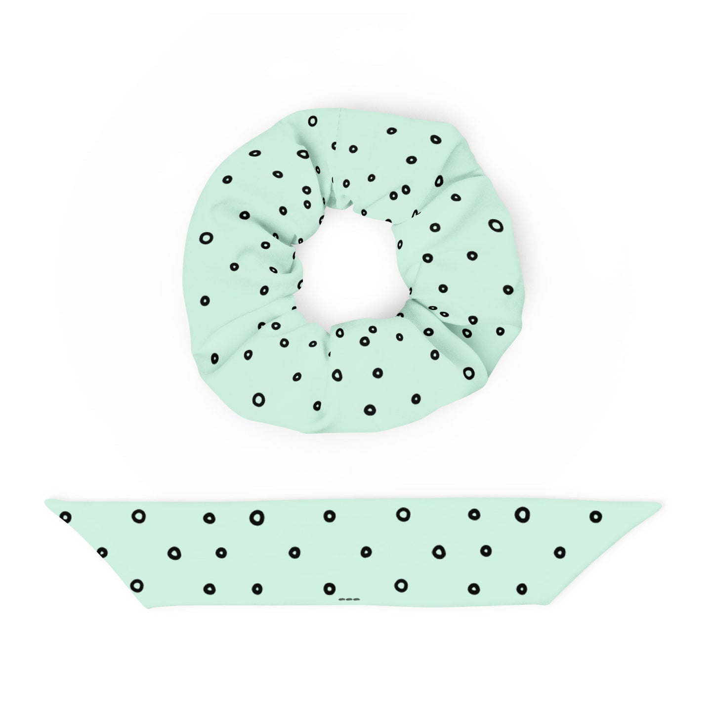 “Jenna” Dotted Hair Tie Scrunchie