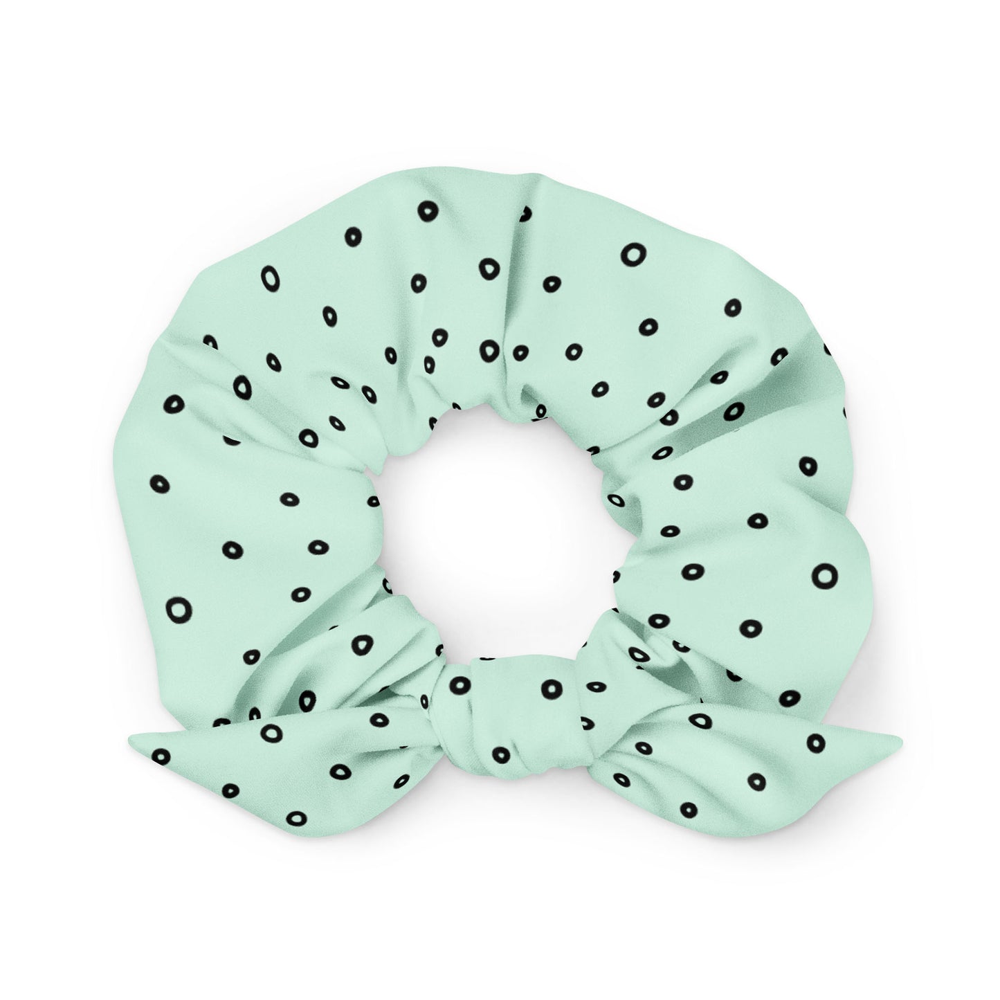 “Jenna” Dotted Hair Tie Scrunchie