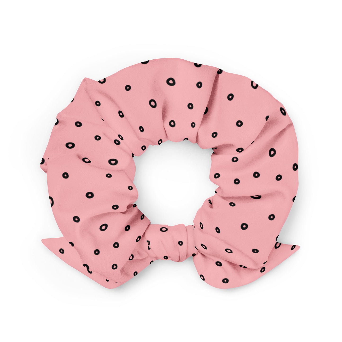 “Jenna” Dotted Hair Tie Scrunchie