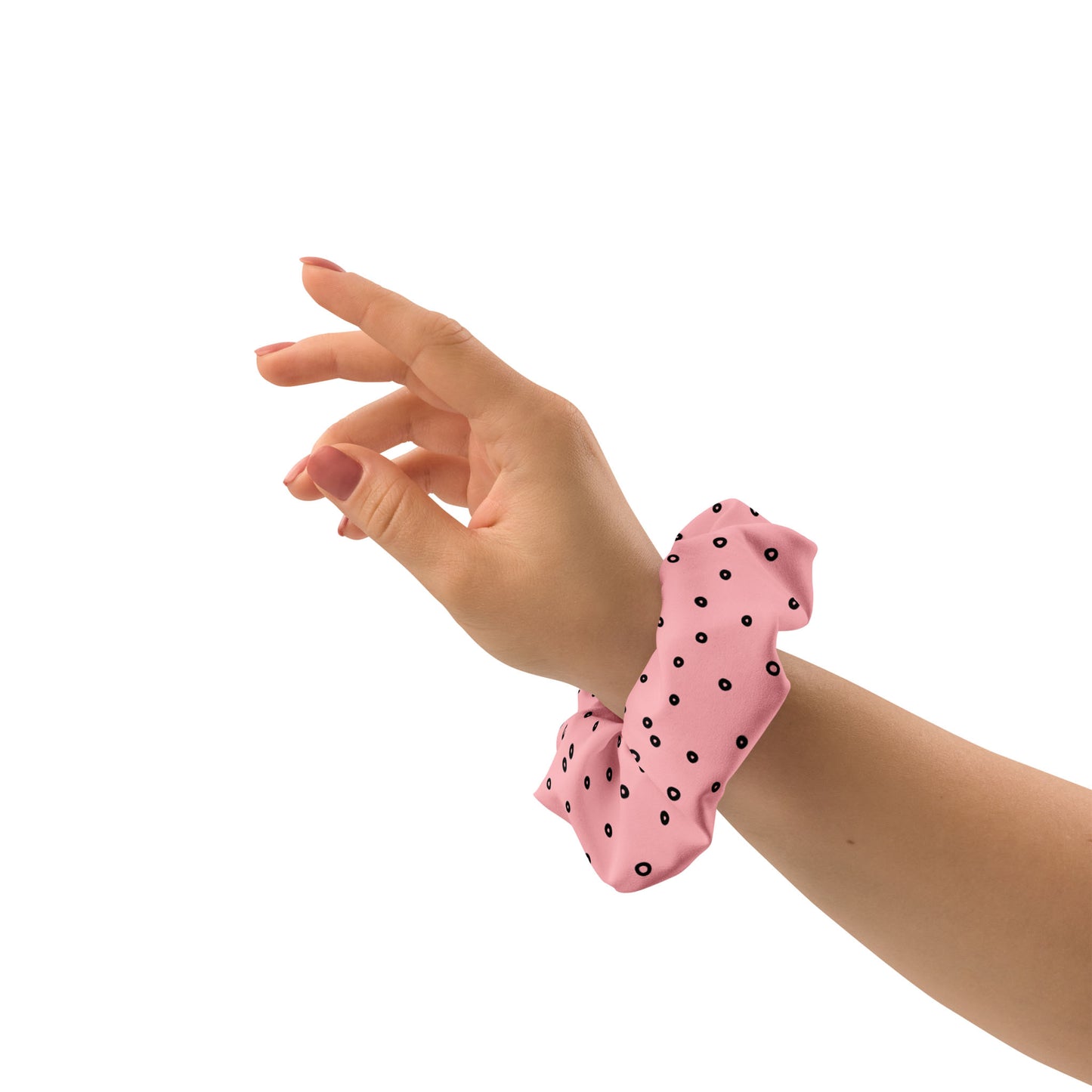 “Jenna” Dotted Hair Tie Scrunchie