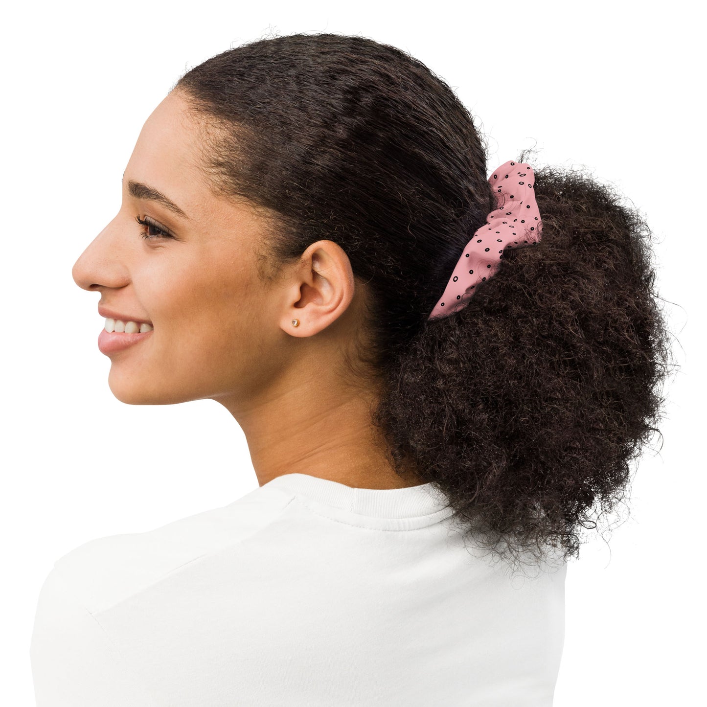 “Jenna” Dotted Hair Tie Scrunchie