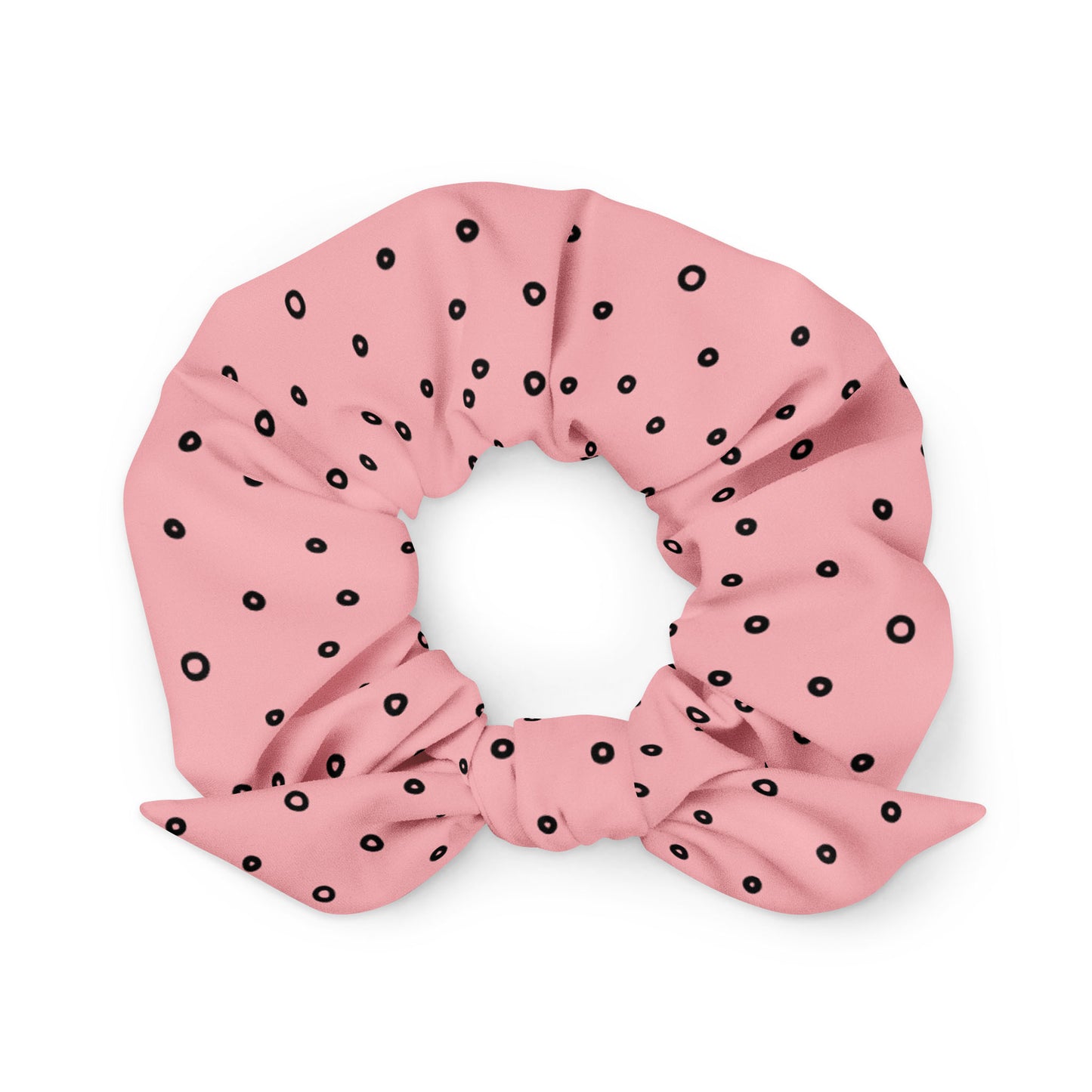 “Jenna” Dotted Hair Tie Scrunchie