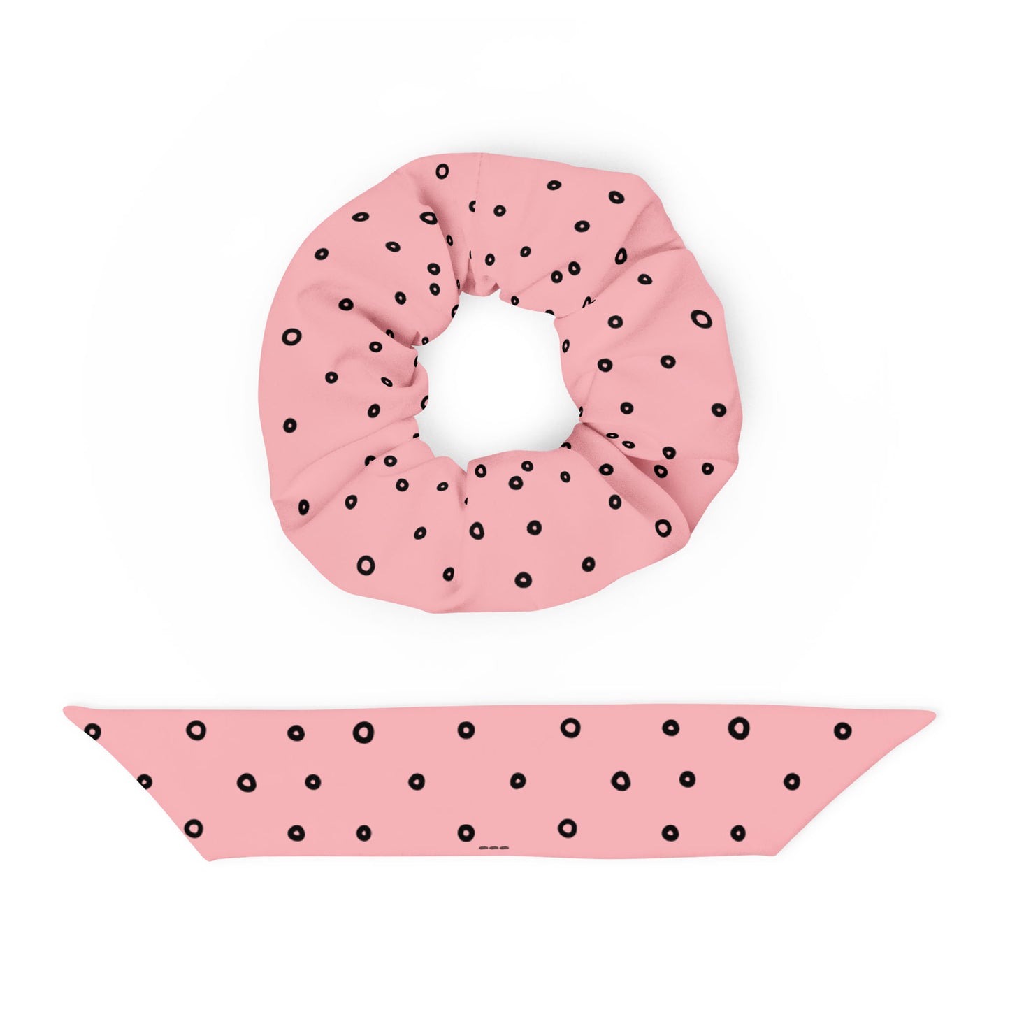 “Jenna” Dotted Hair Tie Scrunchie