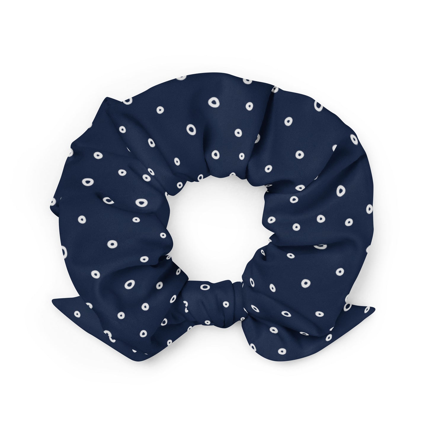 “Jenna” Dotted Hair Tie Scrunchie