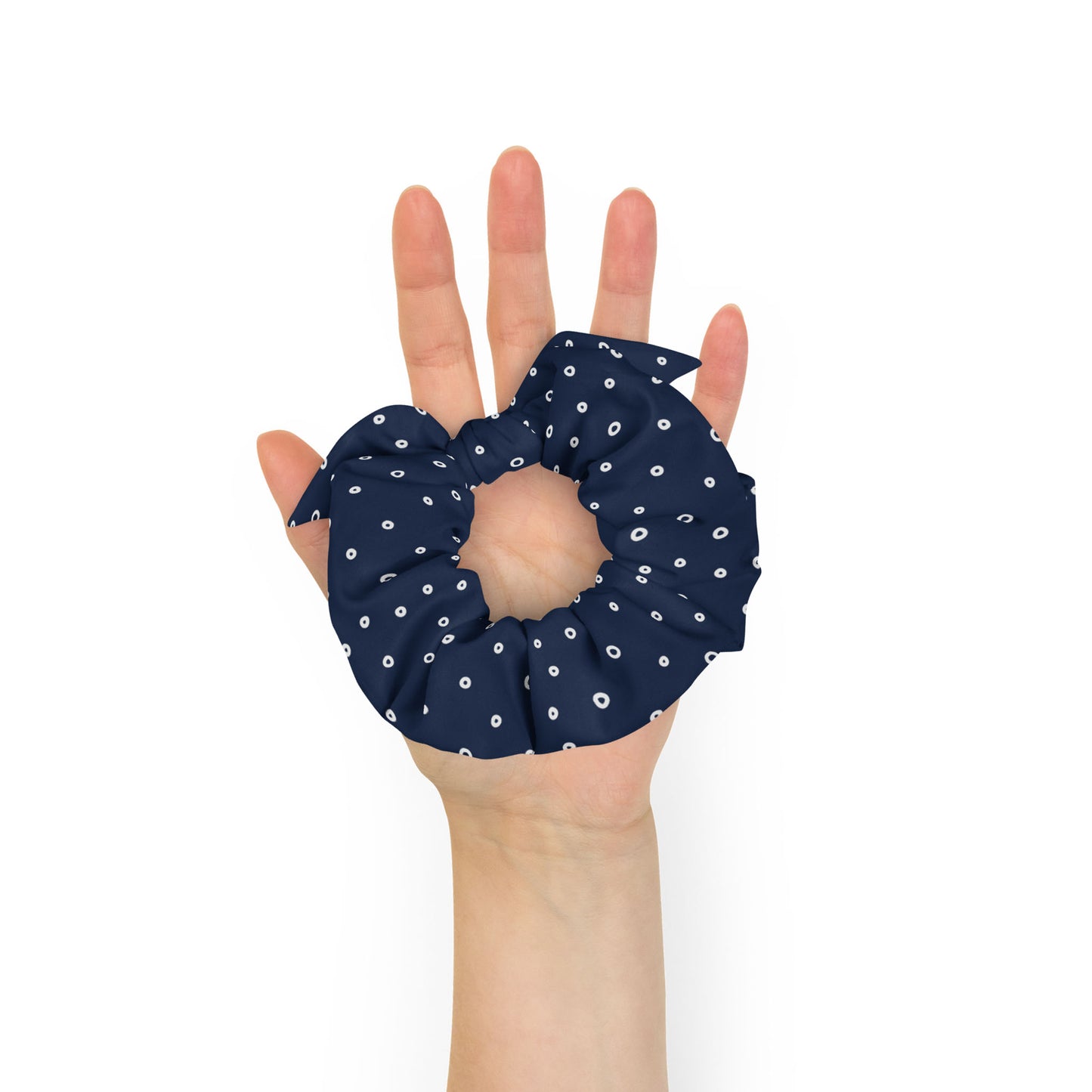 “Jenna” Dotted Hair Tie Scrunchie