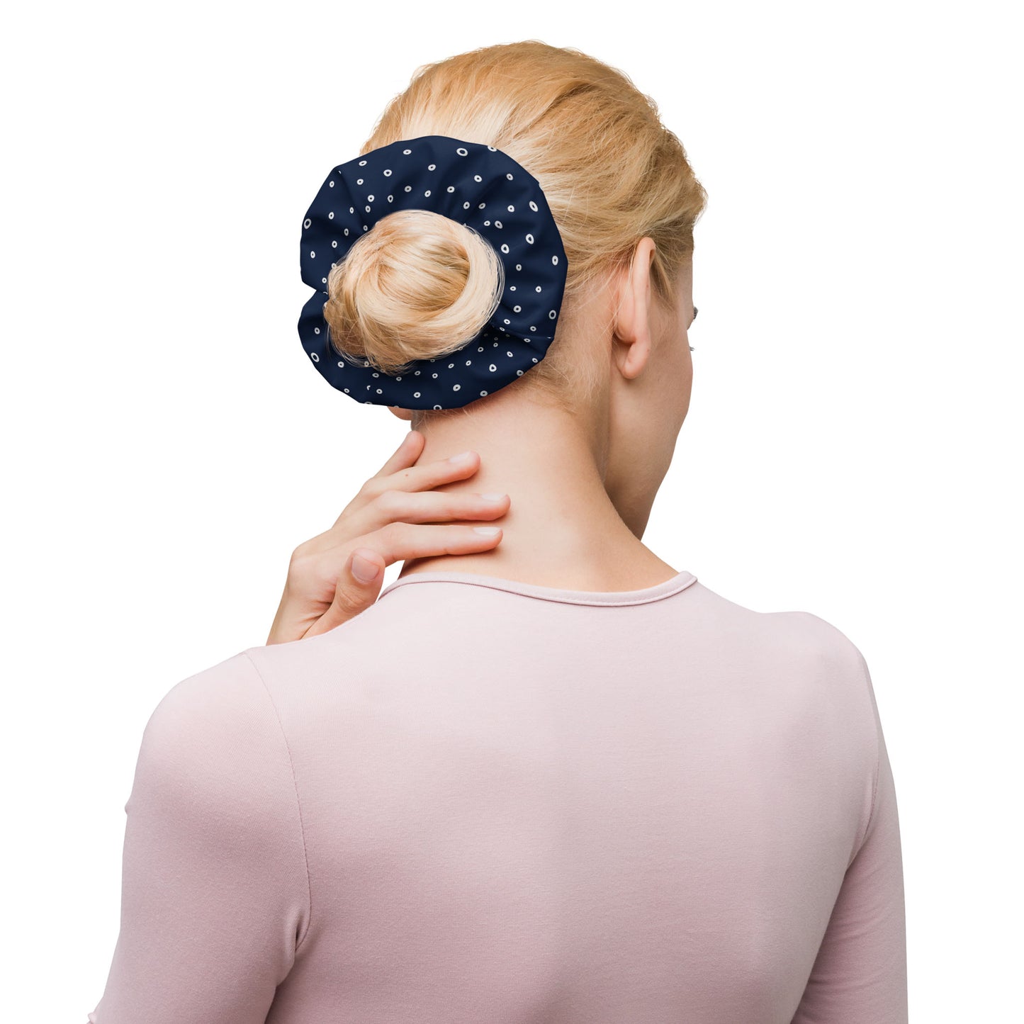“Jenna” Dotted Hair Tie Scrunchie