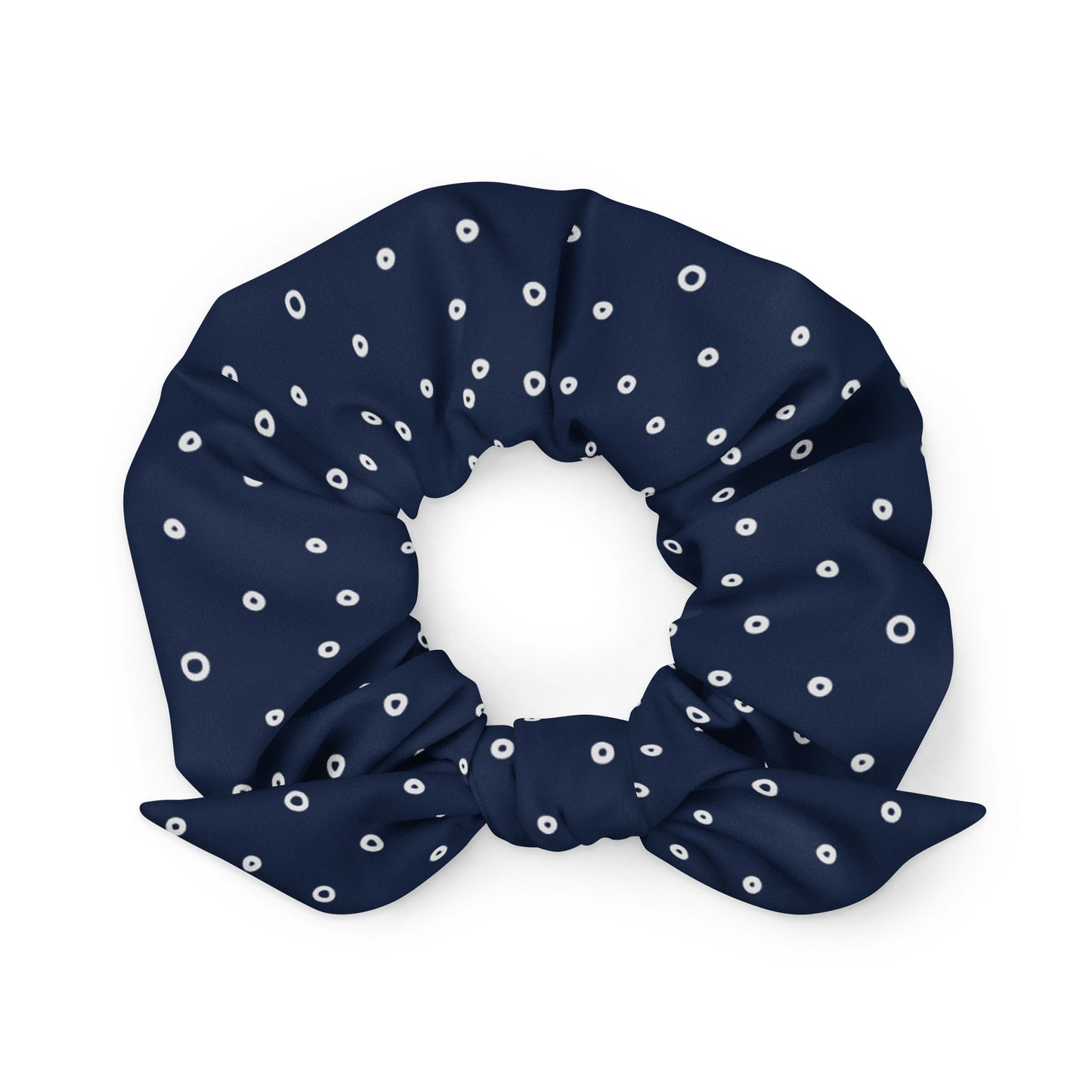 “Jenna” Dotted Hair Tie Scrunchie