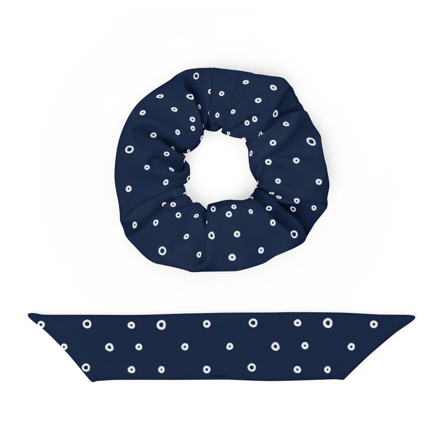 “Jenna” Dotted Hair Tie Scrunchie