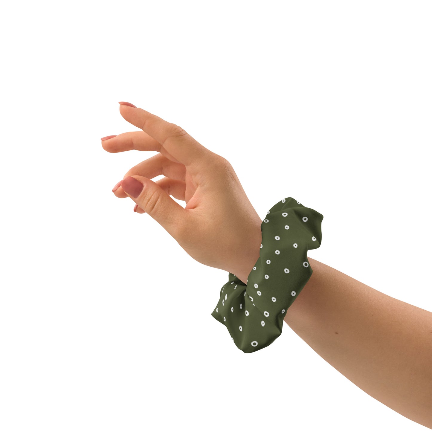 “Jenna” Dotted Hair Tie Scrunchie