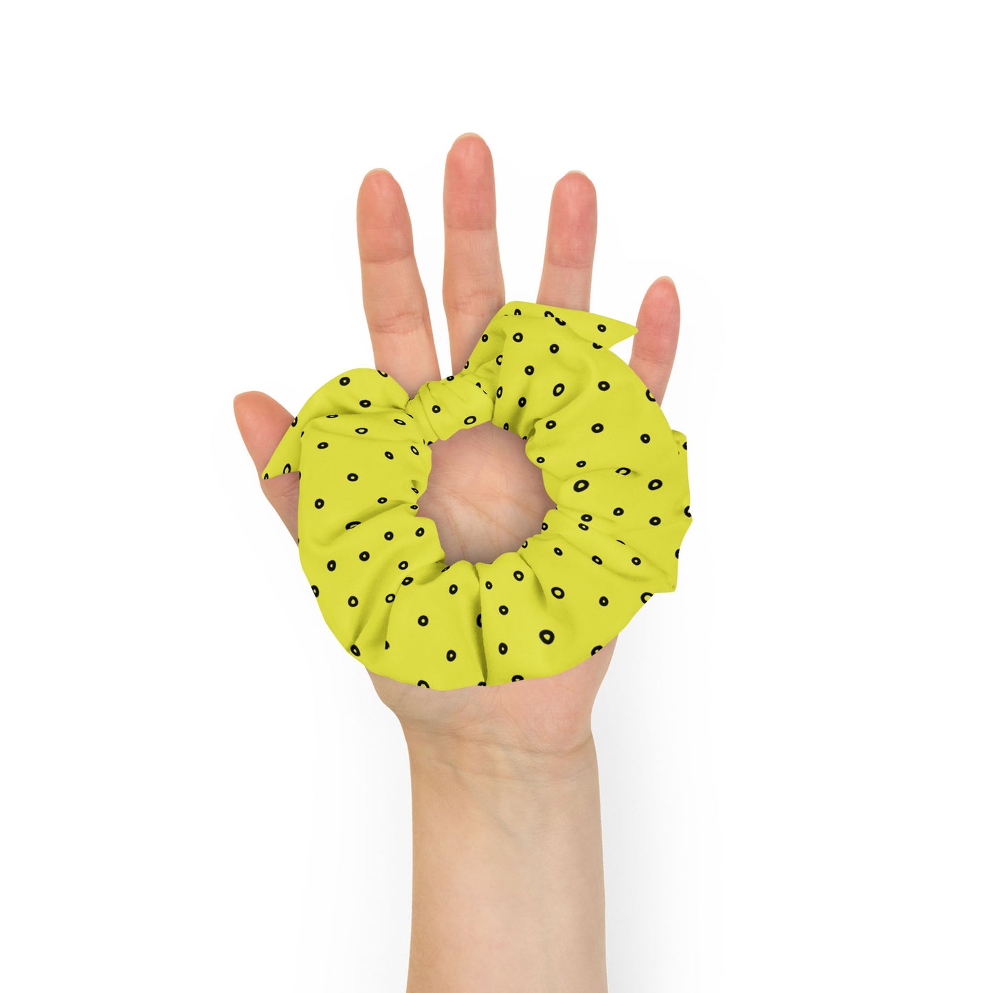 “Jenna” Dotted Hair Tie Scrunchie