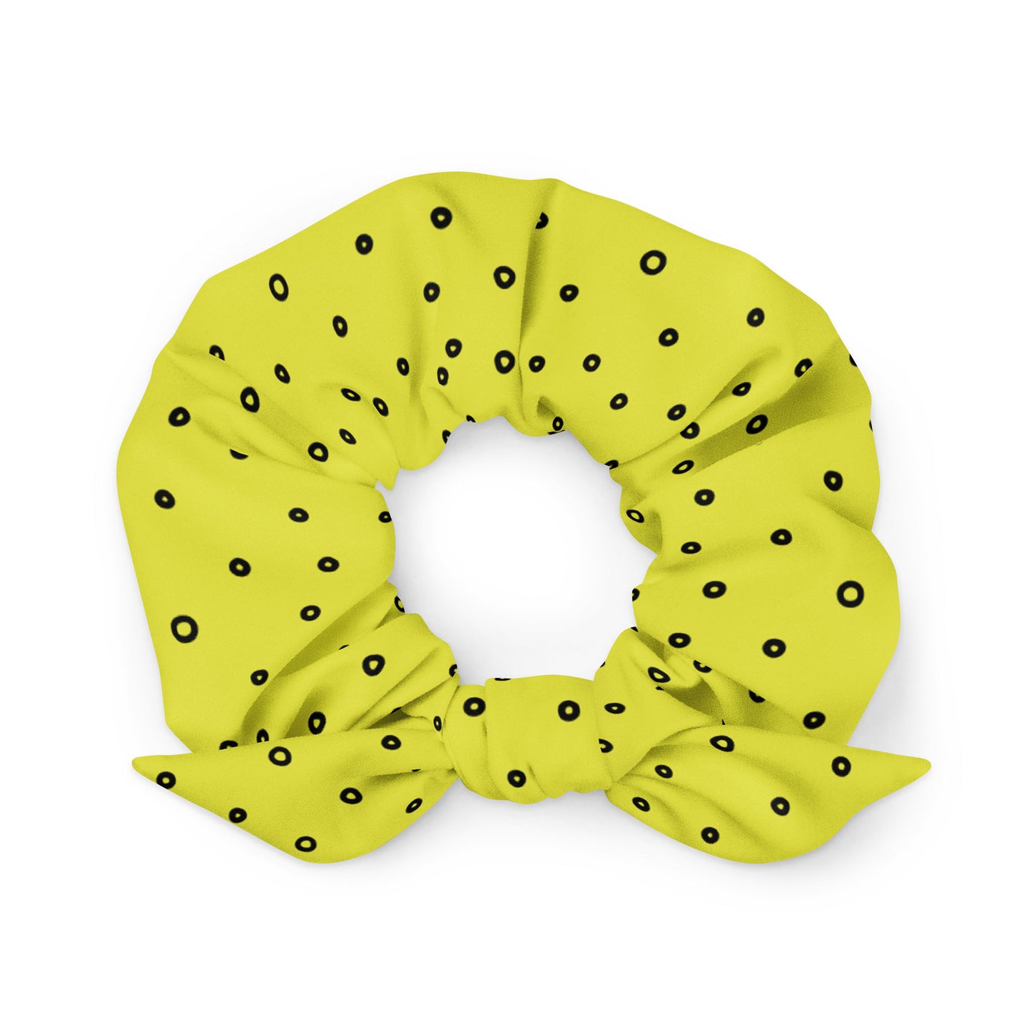 “Jenna” Dotted Hair Tie Scrunchie