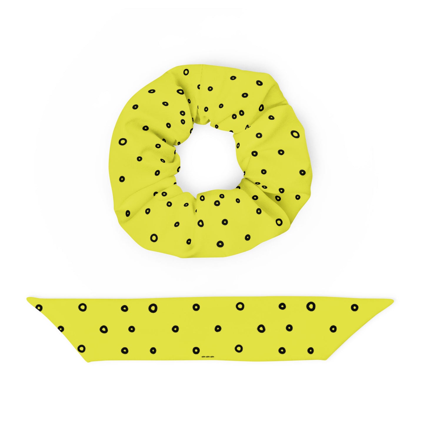 “Jenna” Dotted Hair Tie Scrunchie
