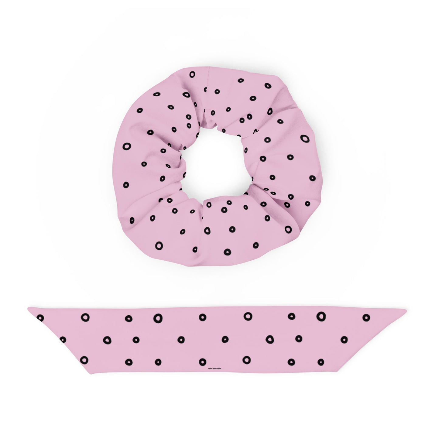“Jenna” Dotted Hair Tie Scrunchie