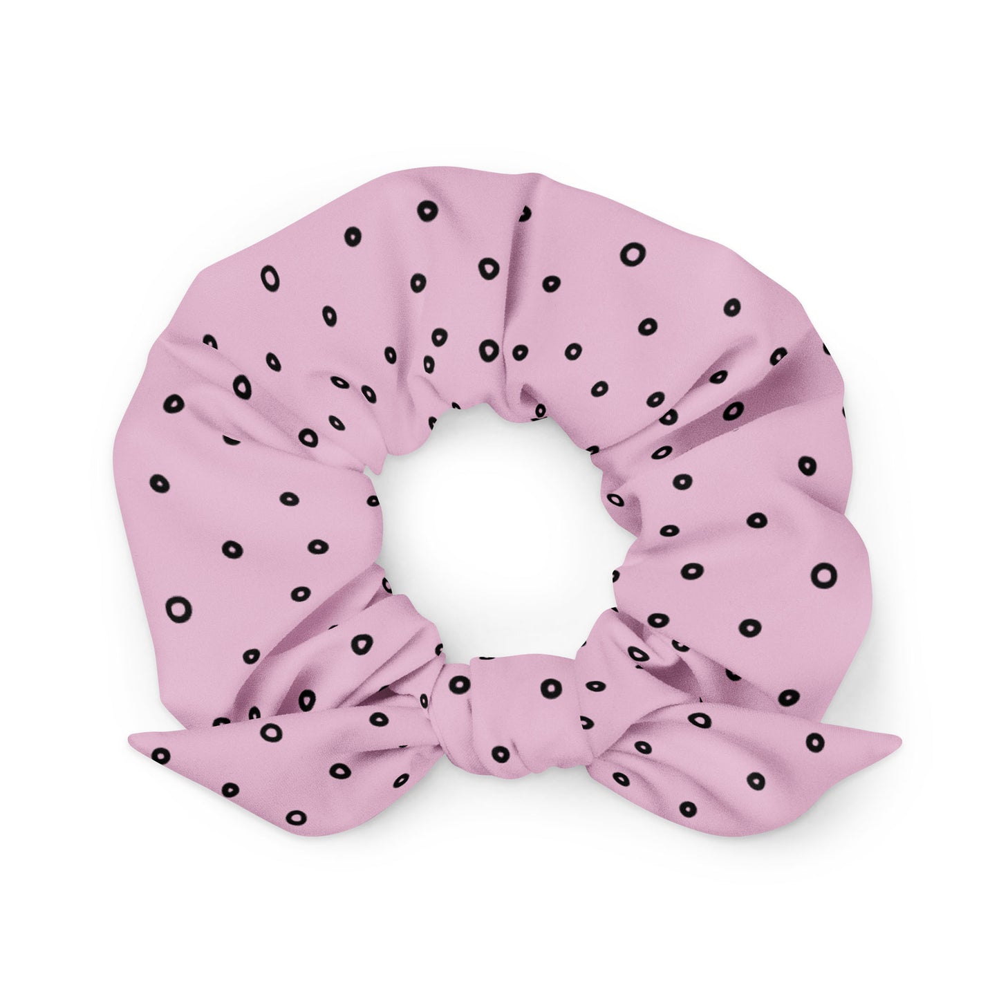 “Jenna” Dotted Hair Tie Scrunchie