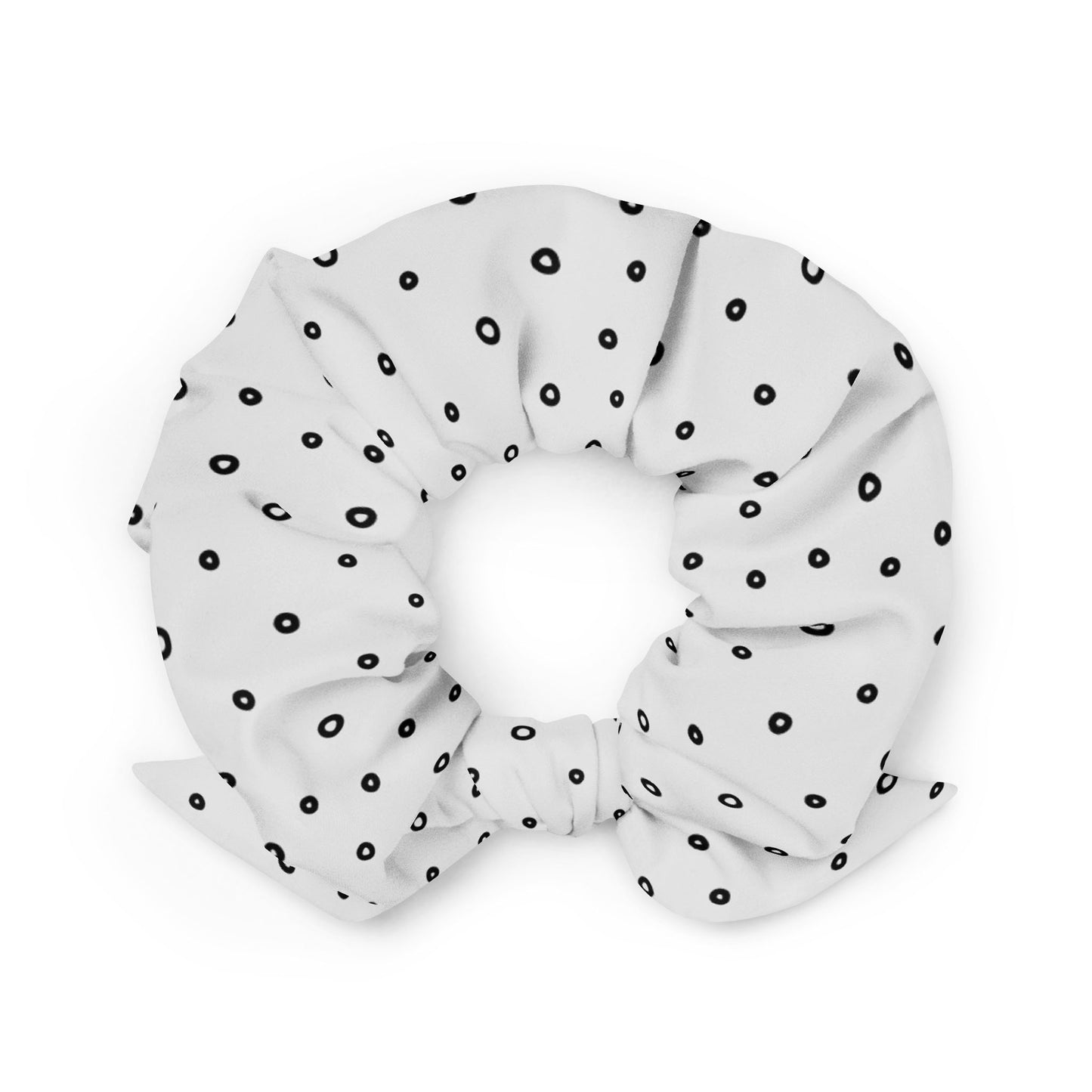 “Jenna” Dotted Hair Tie Scrunchie