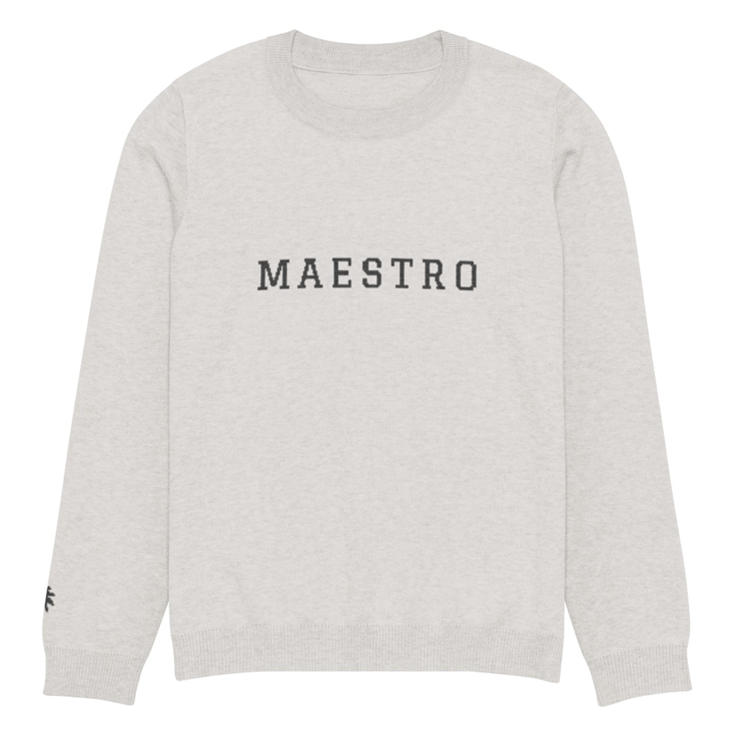 "Maestro" Jacquard-Knitted Crew-Neck Sweater | Classic Fit | Unisex