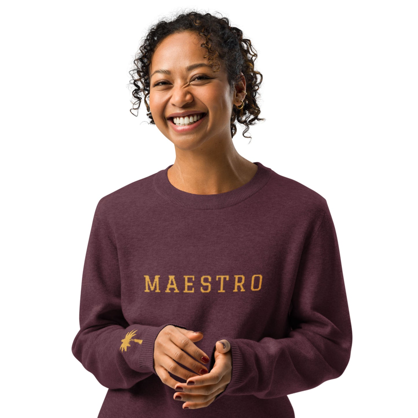 "Maestro" Jacquard-Knitted Crew-Neck Sweater | Classic Fit | Unisex
