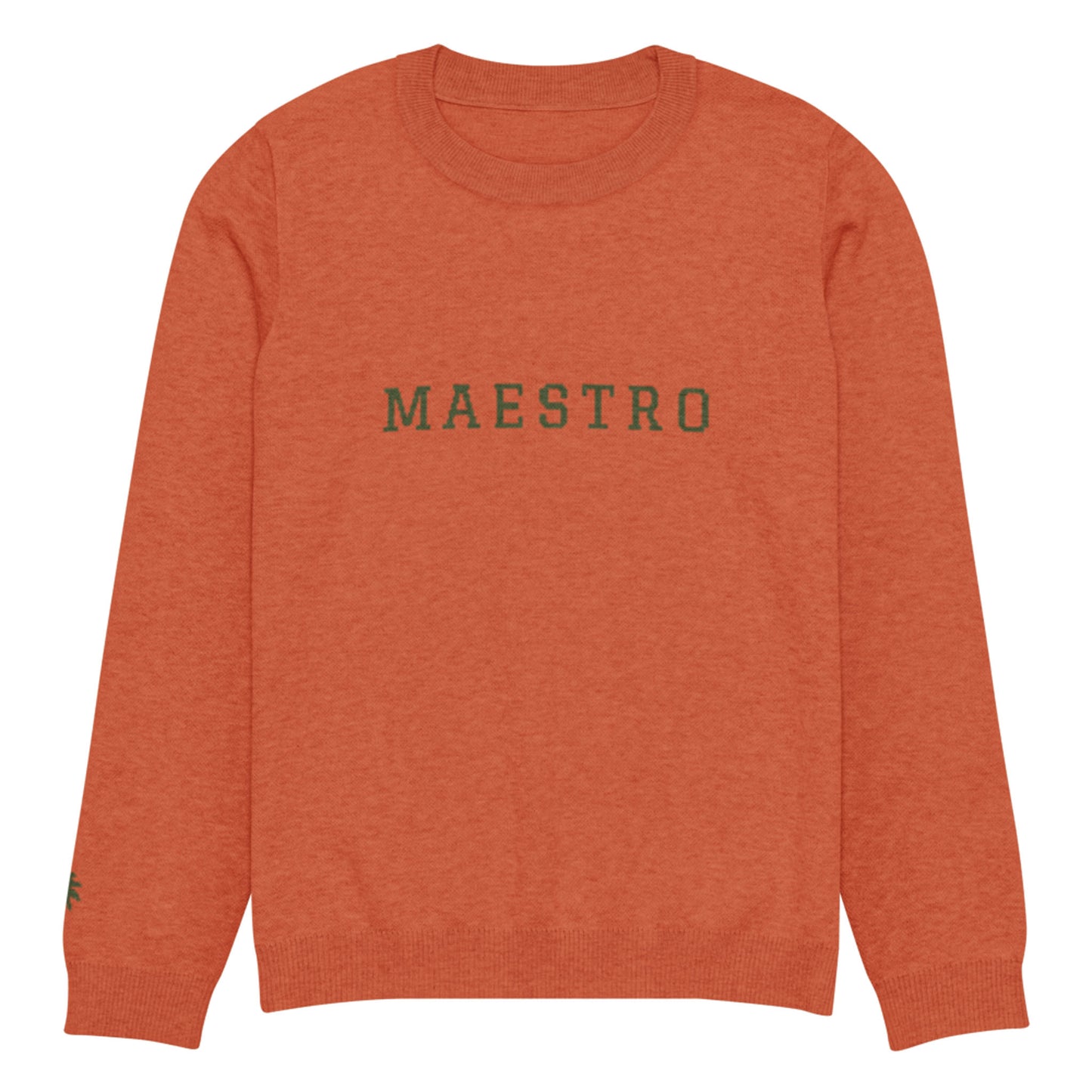 "Maestro" Jacquard-Knitted Crew-Neck Sweater | Classic Fit | Unisex