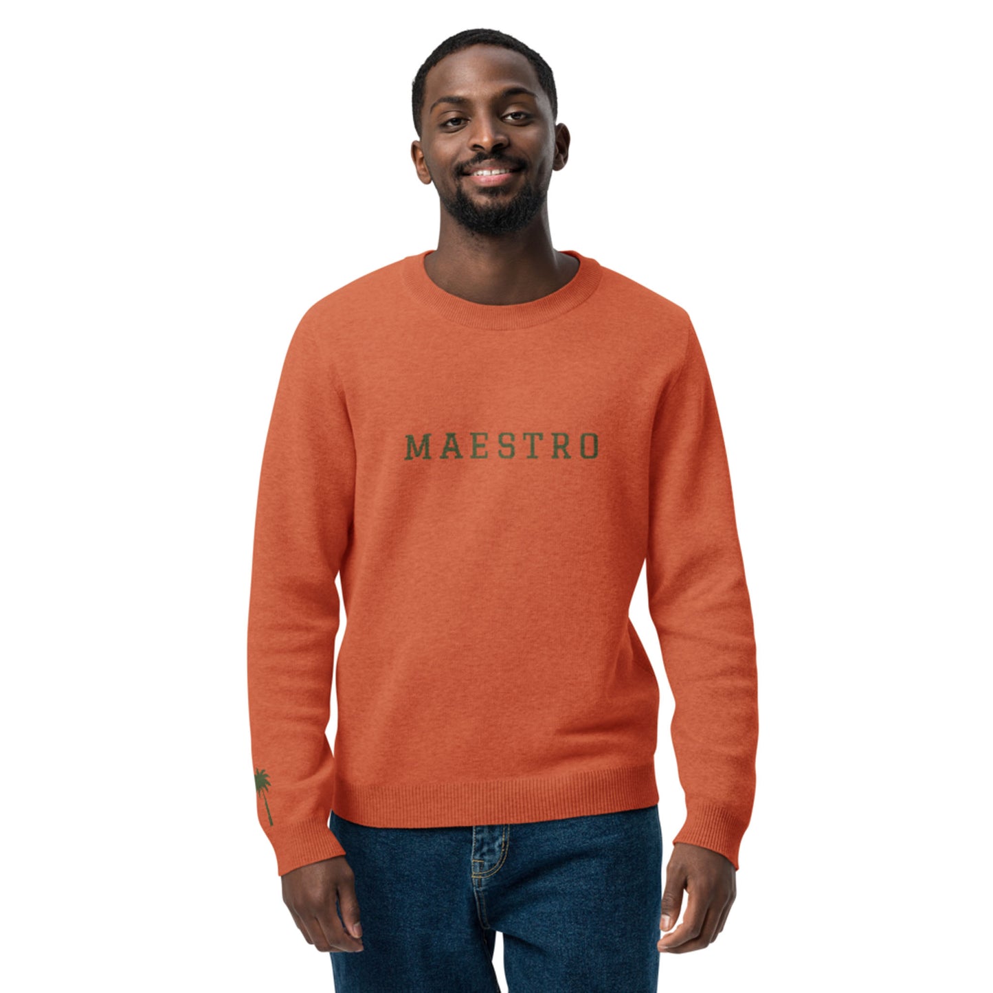 "Maestro" Jacquard-Knitted Crew-Neck Sweater | Classic Fit | Unisex