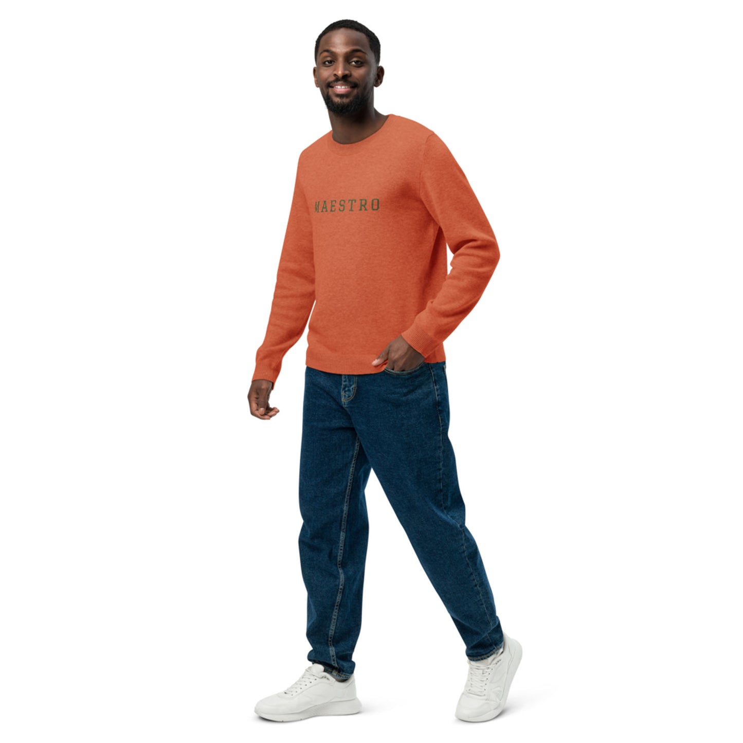 "Maestro" Jacquard-Knitted Crew-Neck Sweater | Classic Fit | Unisex
