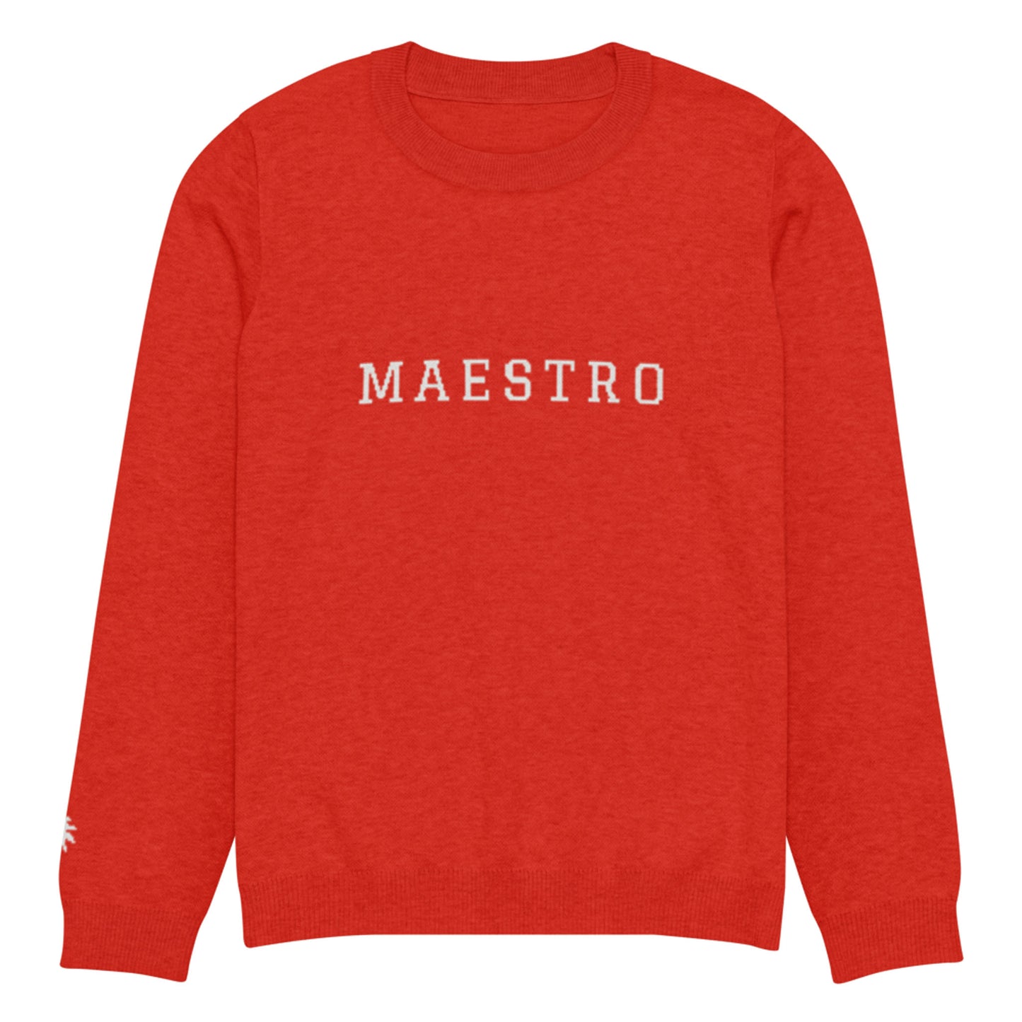 "Maestro" Jacquard-Knitted Crew-Neck Sweater | Classic Fit | Unisex