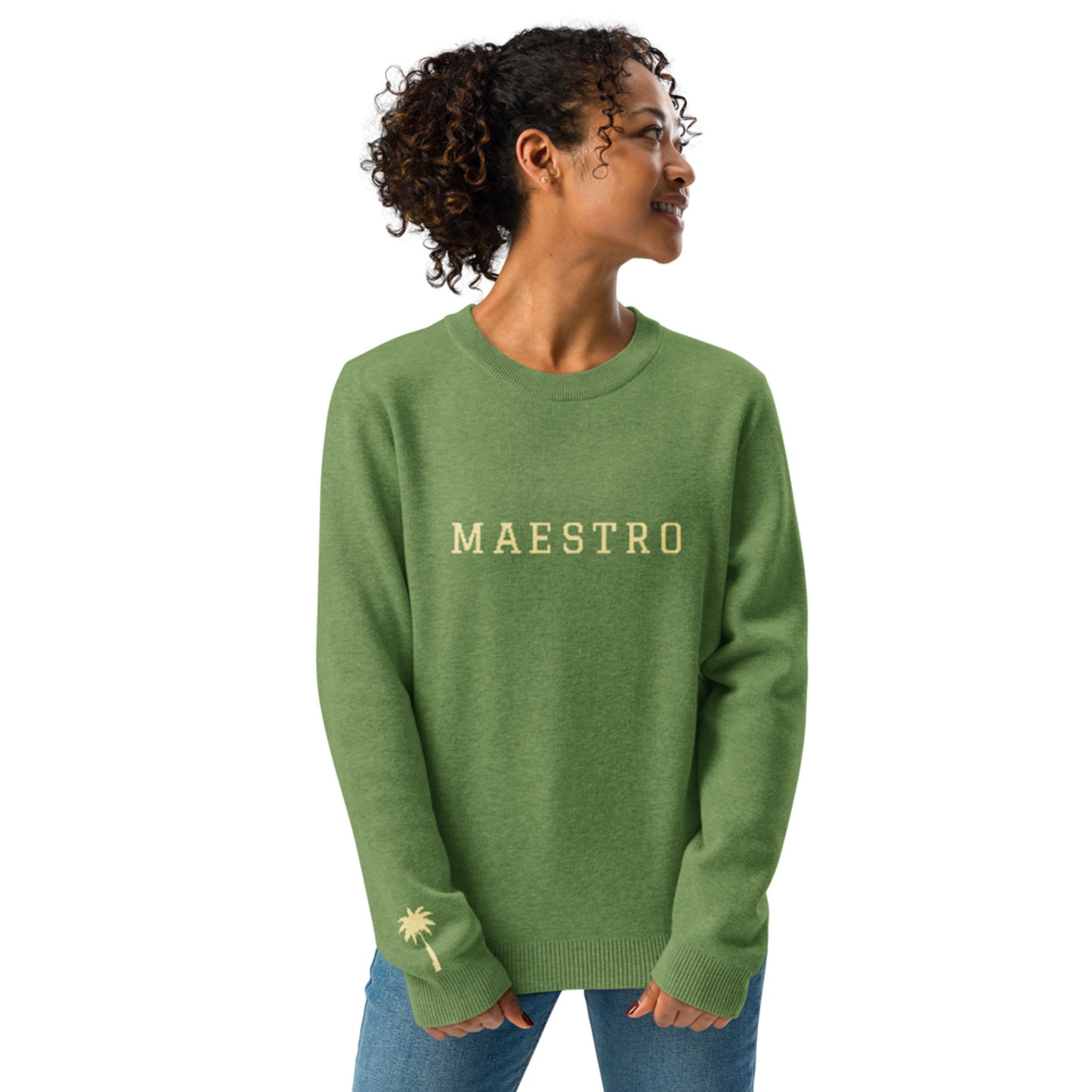 "Maestro" Jacquard-Knitted Crew-Neck Sweater | Classic Fit | Unisex