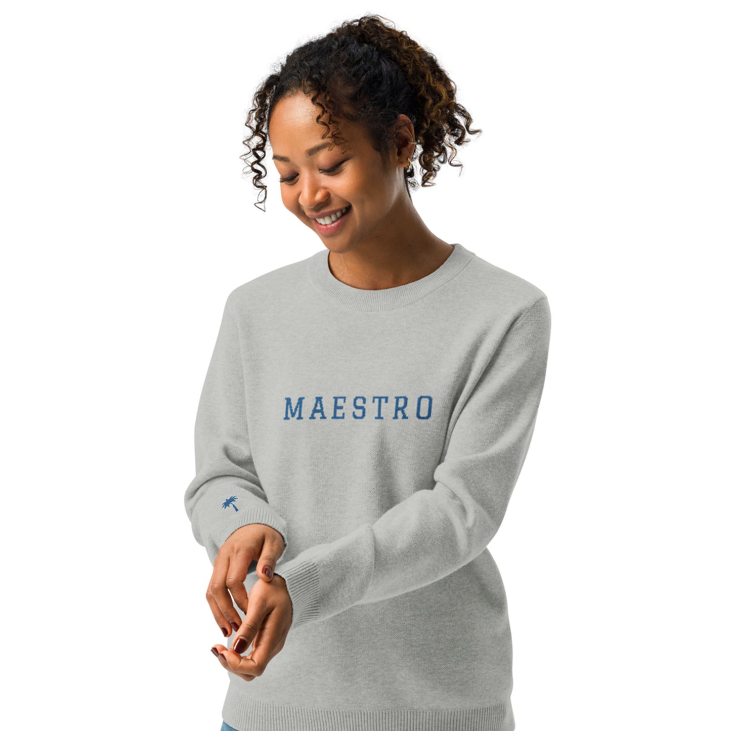 "Maestro" Jacquard-Knitted Crew-Neck Sweater | Classic Fit | Unisex