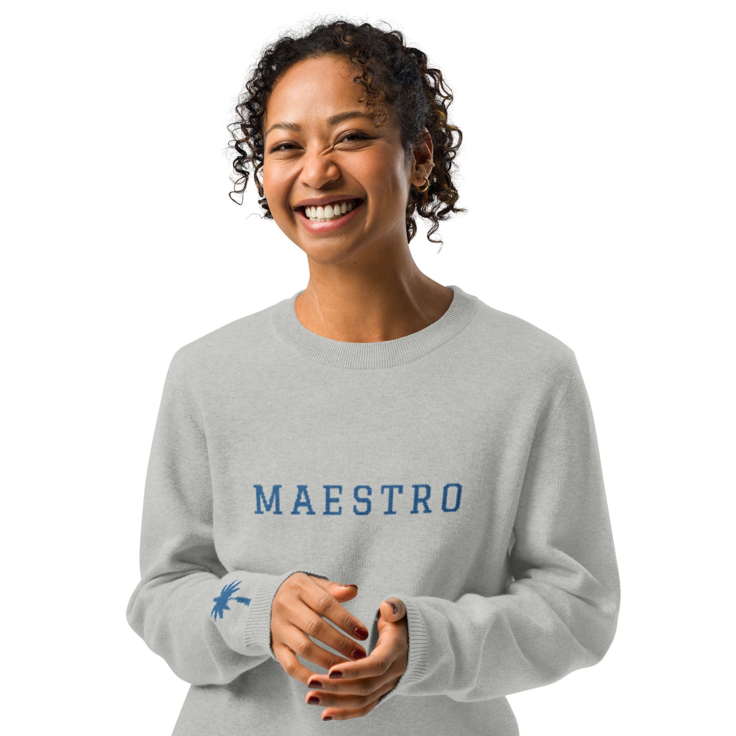 "Maestro" Jacquard-Knitted Crew-Neck Sweater | Classic Fit | Unisex