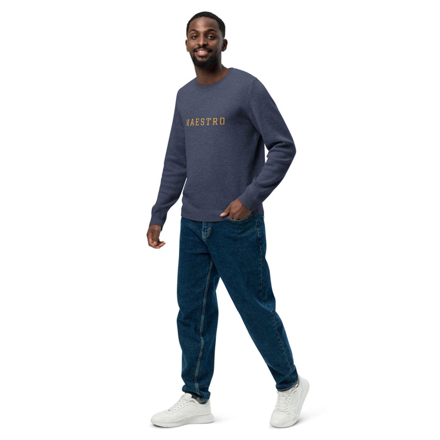 "Maestro" Jacquard-Knitted Crew-Neck Sweater | Classic Fit | Unisex