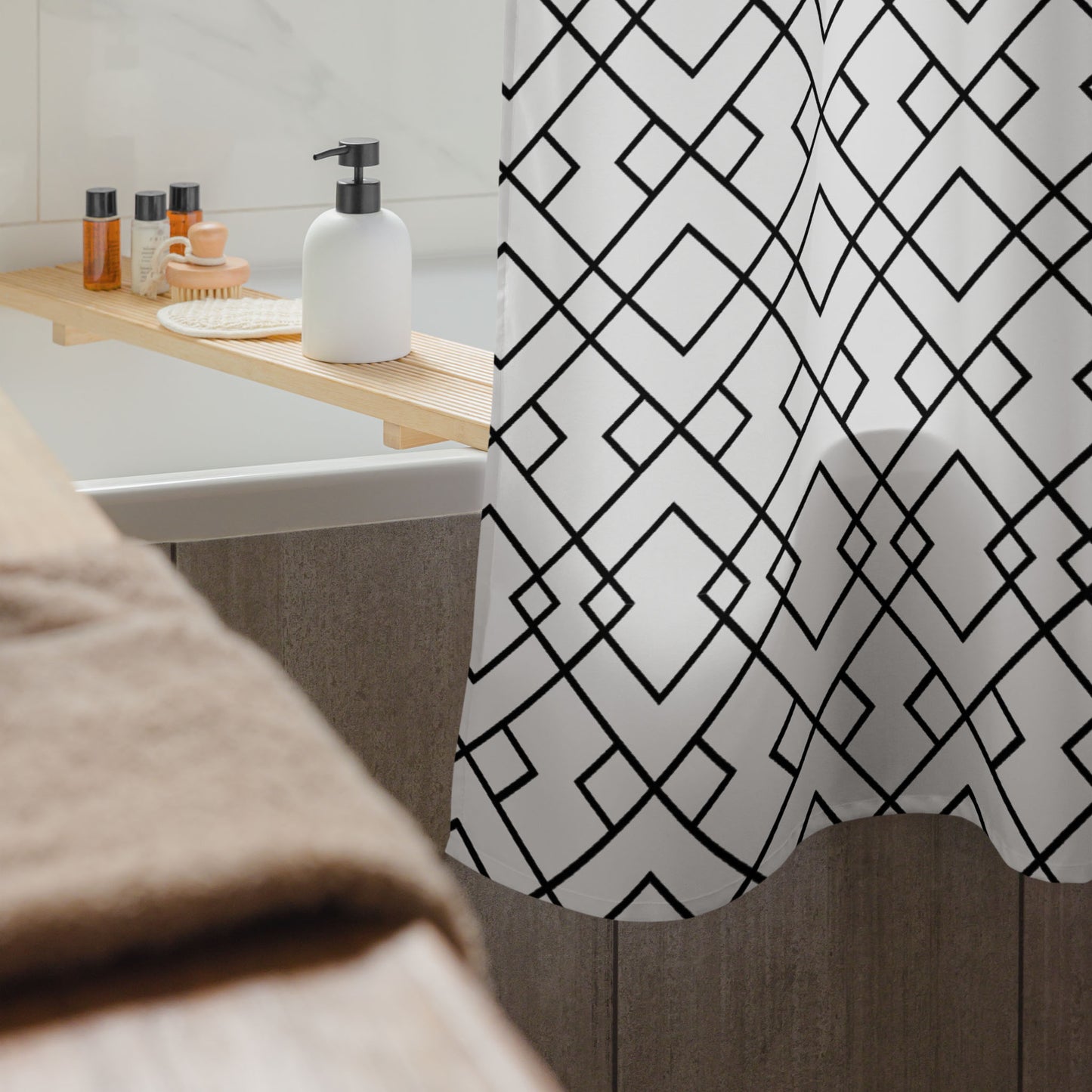 “Metropolitan” Shower Curtain