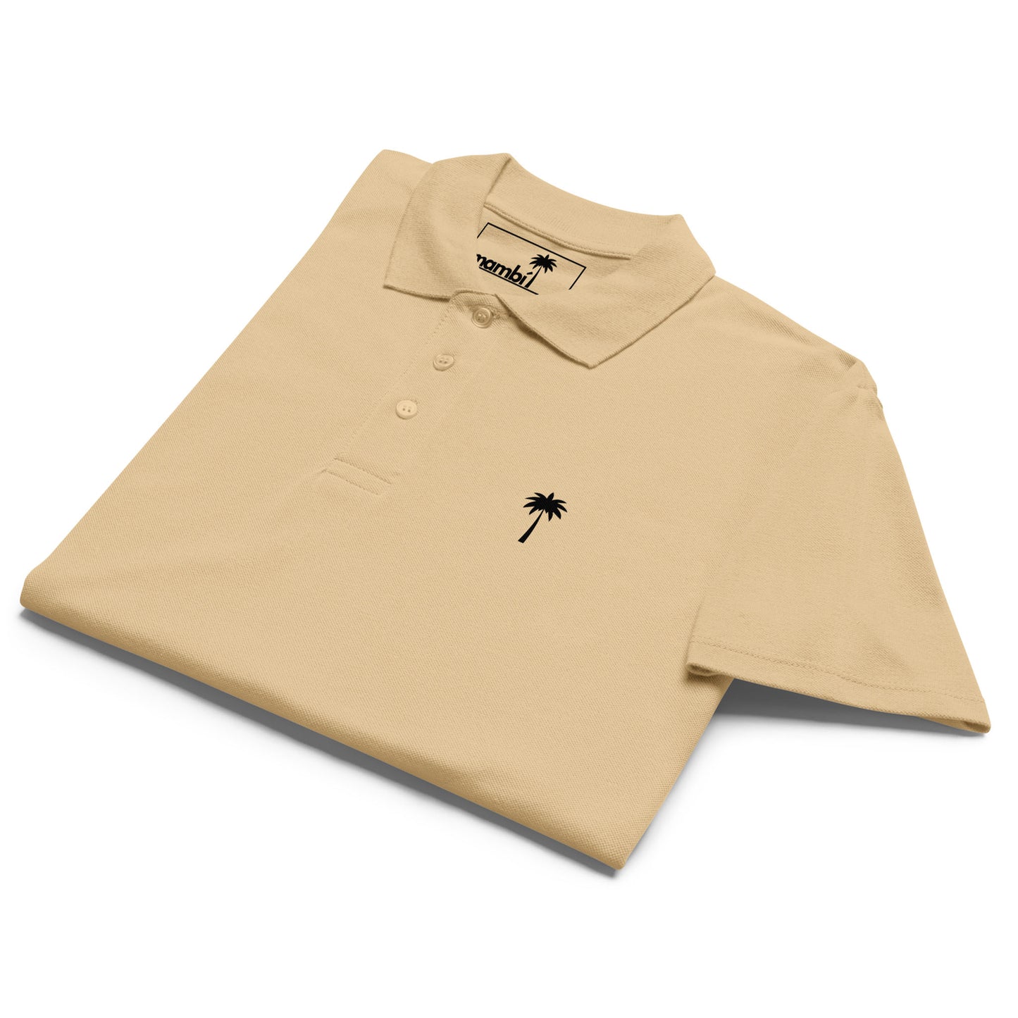 "Perry" Premium Pique Polo | Unisex | Black Palm