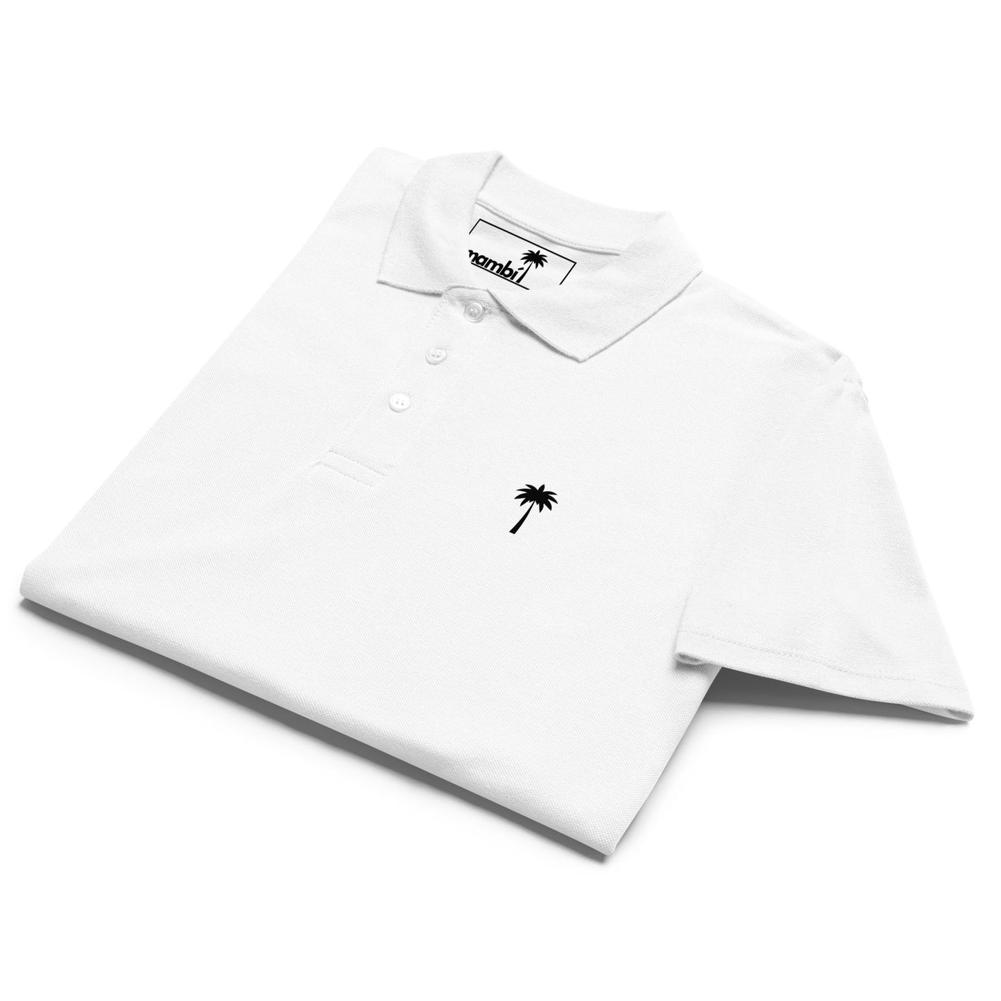"Perry" Premium Pique Polo | Unisex | Black Palm