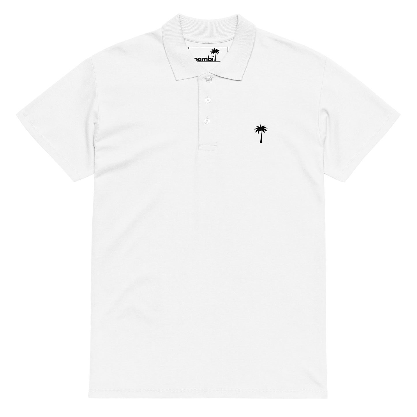 "Perry" Premium Pique Polo | Unisex | Black Palm
