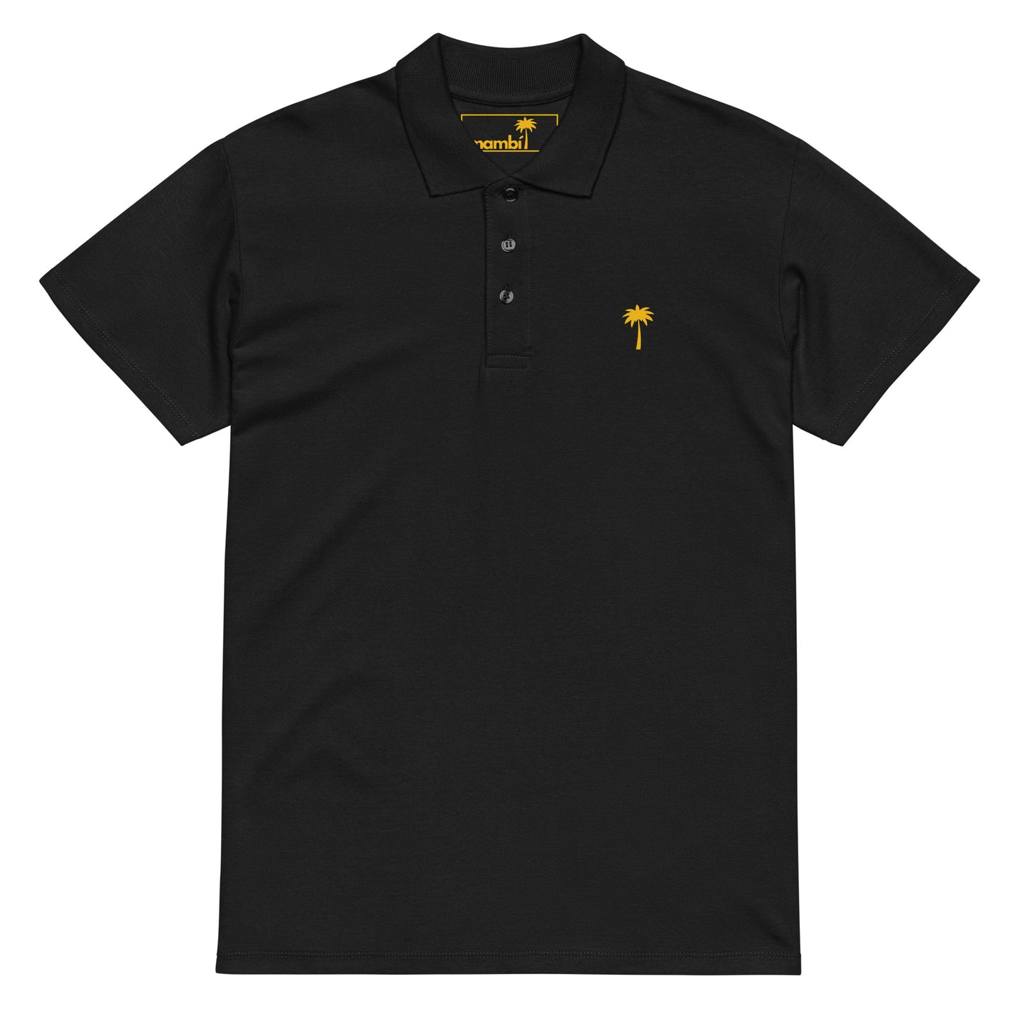 "Perry" Premium Pique Polo | Unisex | Gold Palm