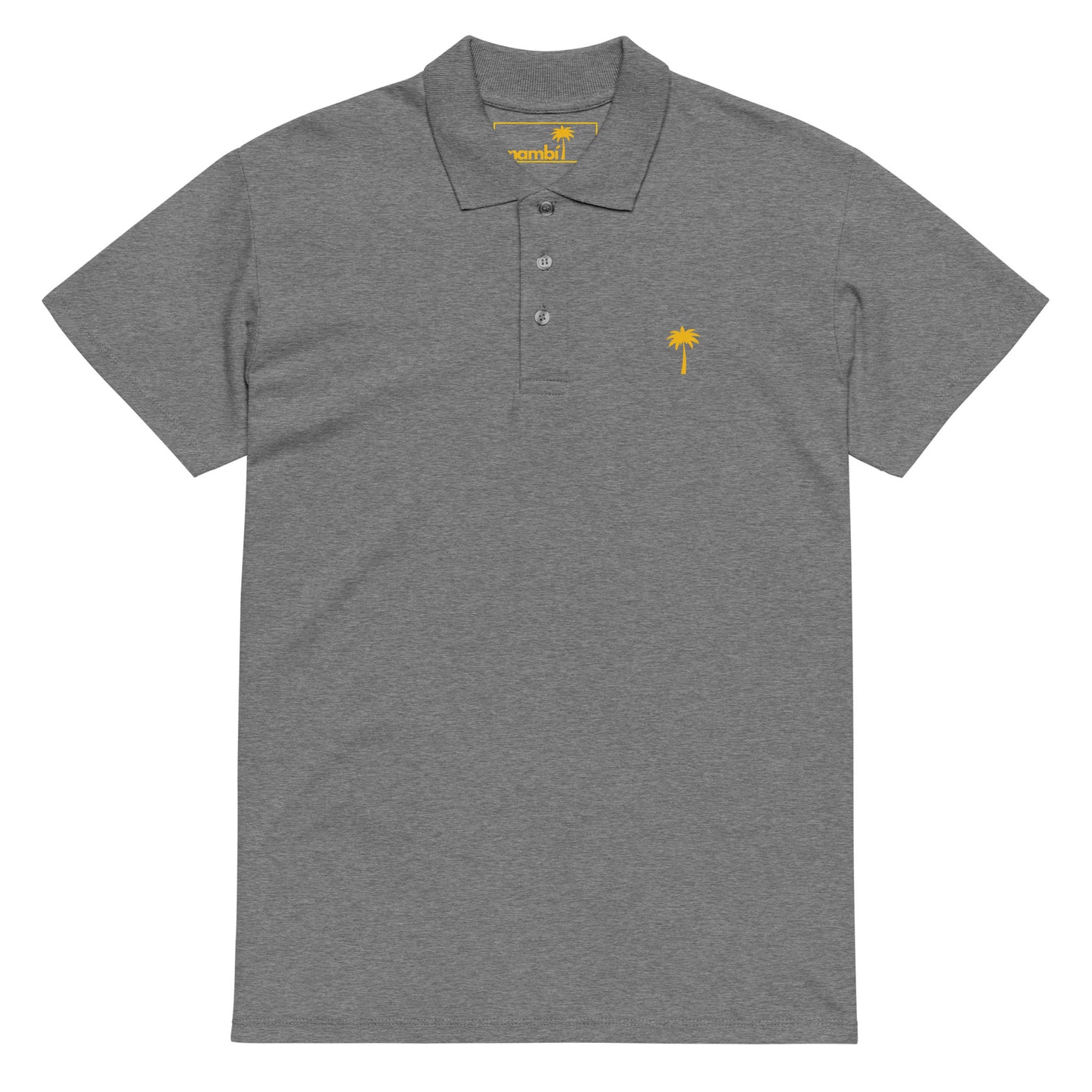 "Perry" Premium Pique Polo | Unisex | Gold Palm