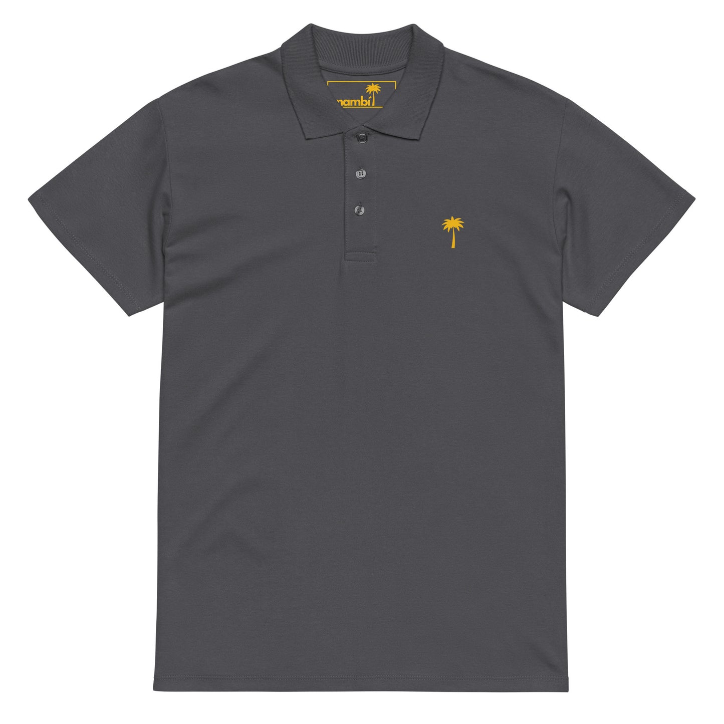"Perry" Premium Pique Polo | Unisex | Gold Palm