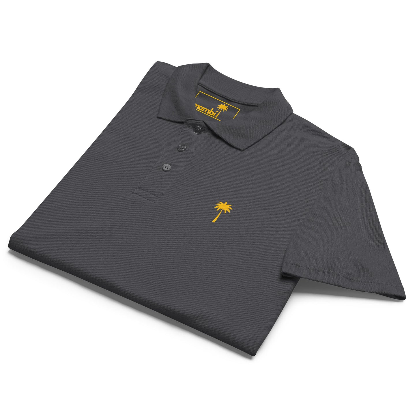 "Perry" Premium Pique Polo | Unisex | Gold Palm
