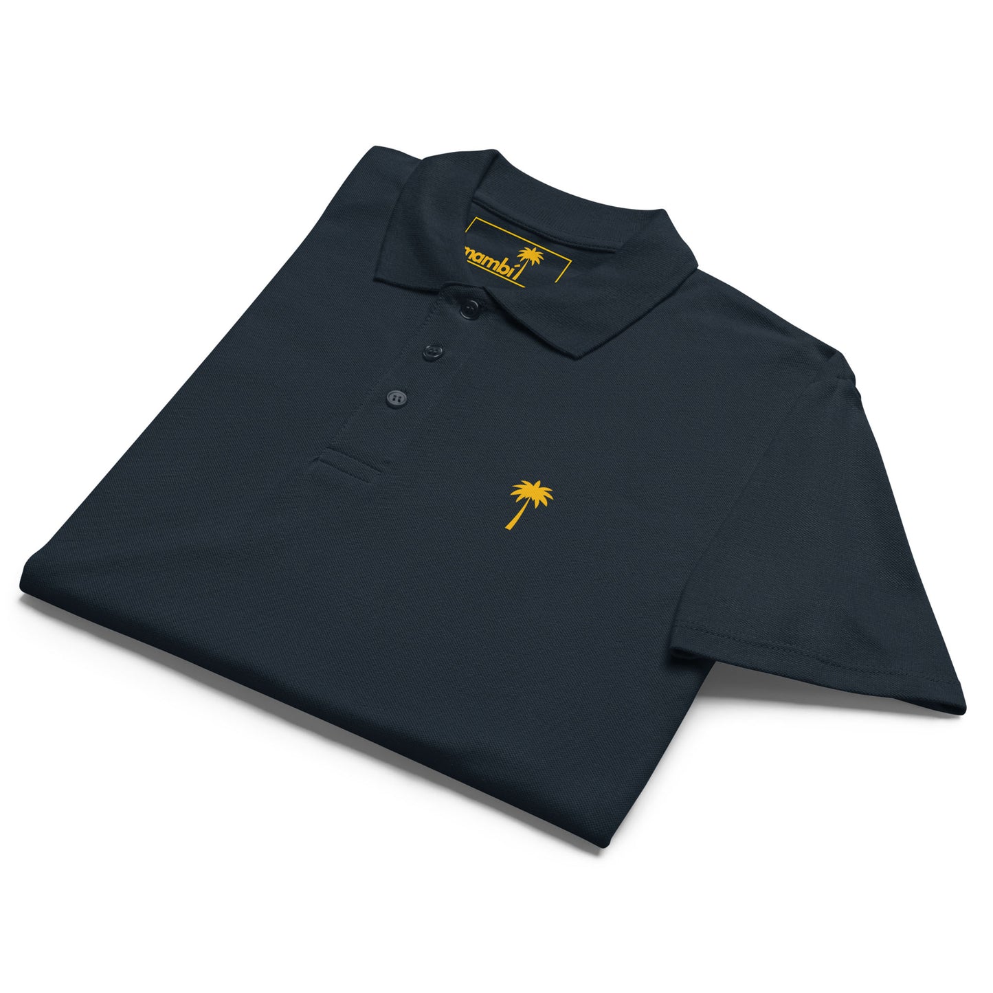 "Perry" Premium Pique Polo | Unisex | Gold Palm