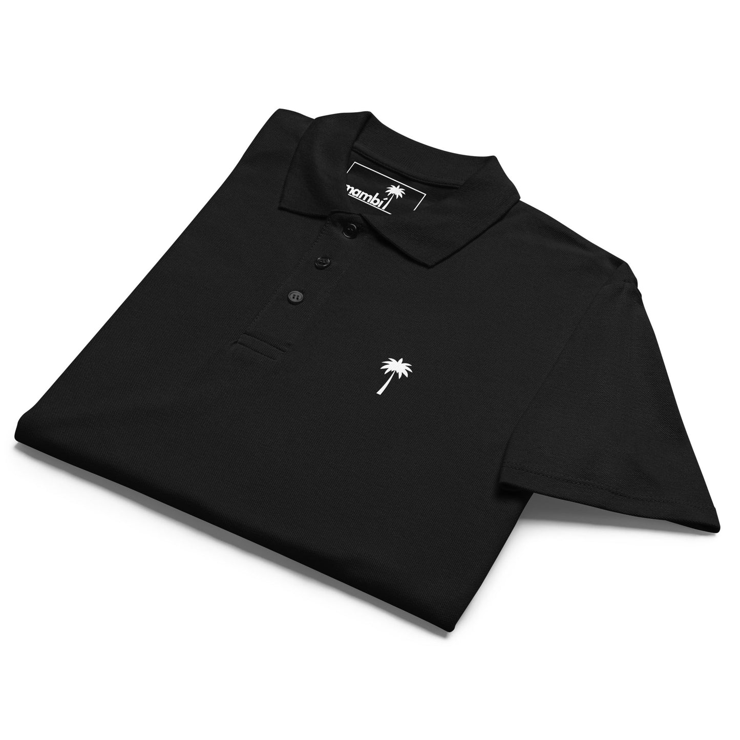 "Perry" Premium Pique Polo | Unisex | White Palm