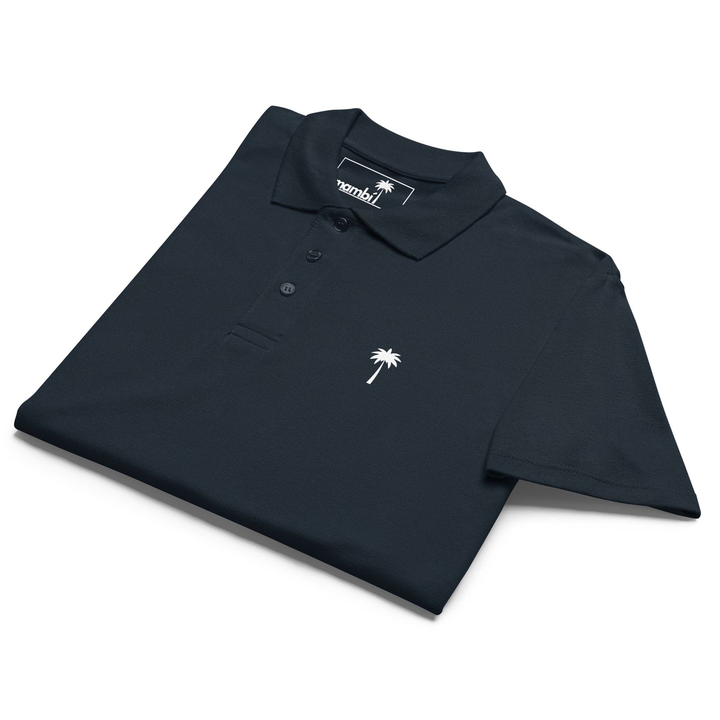 "Perry" Premium Pique Polo | Unisex | White Palm