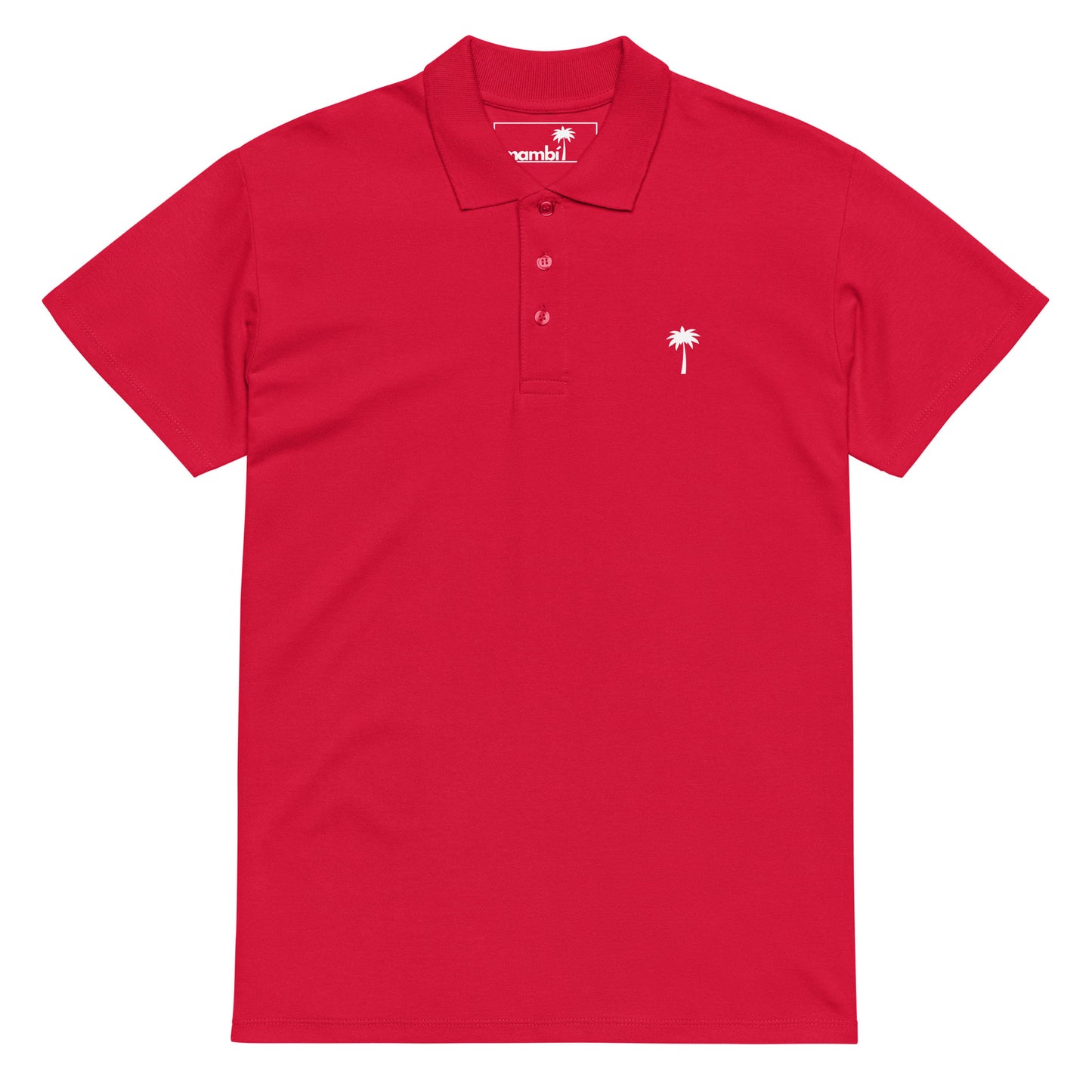 "Perry" Premium Pique Polo | Unisex | White Palm