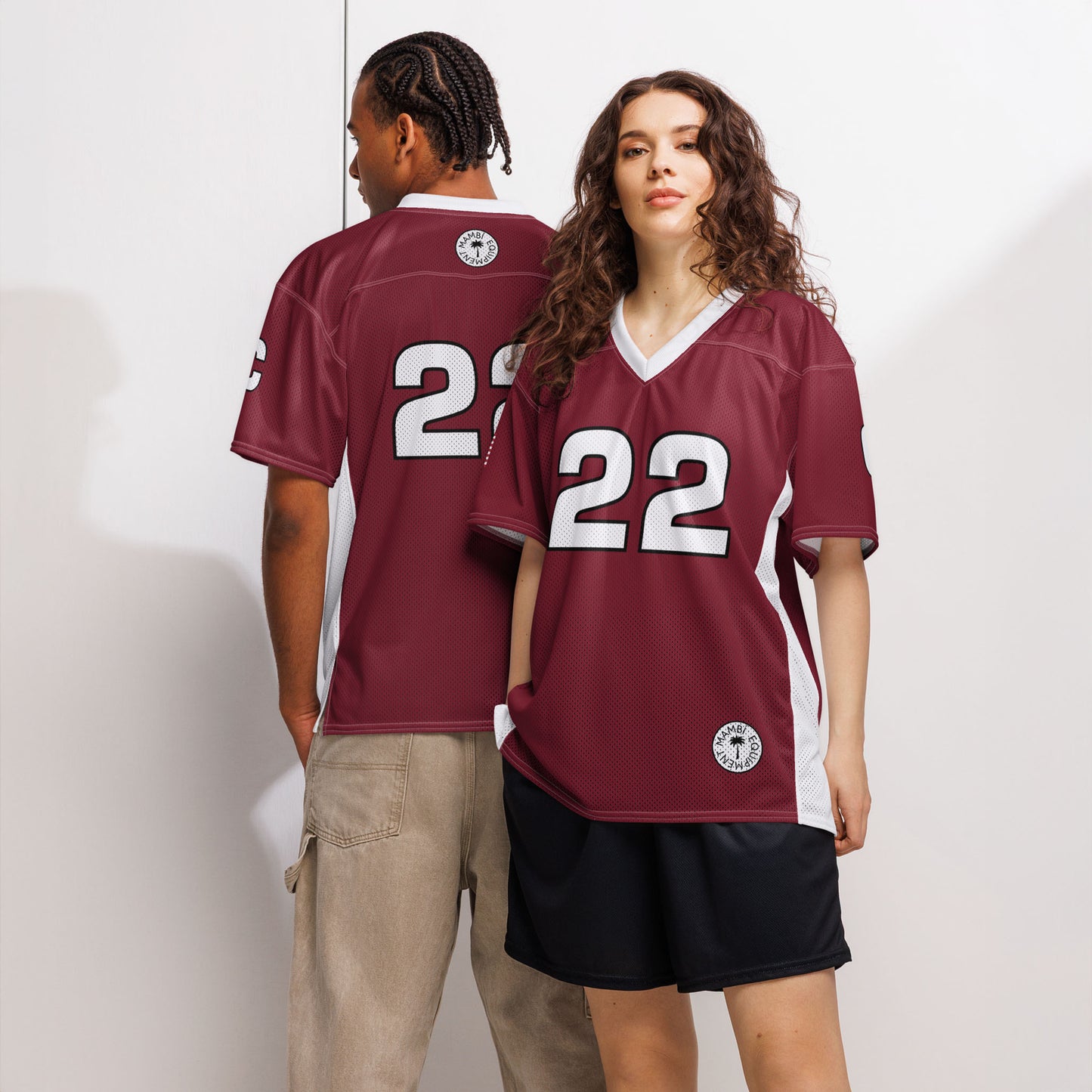 "Randy" American Football Jersey | Unisex | Burgundy