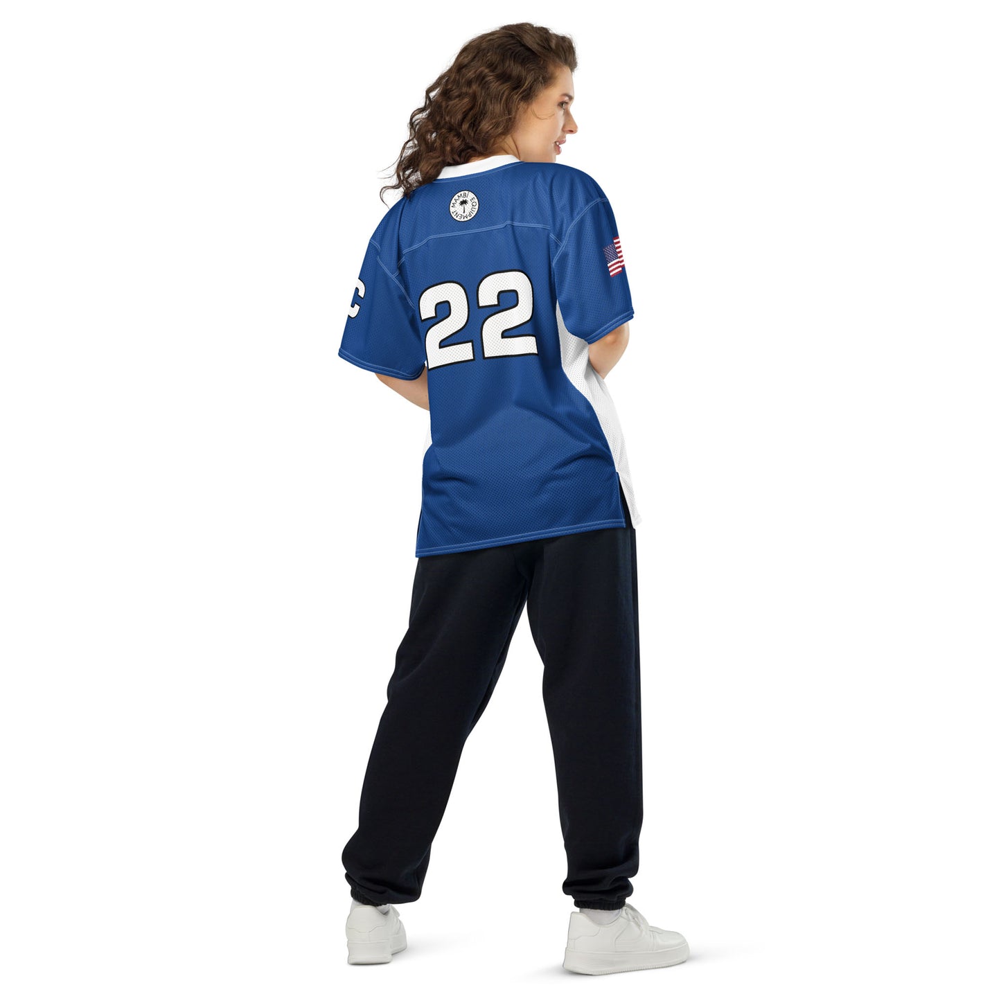"Randy" Premium American Football Jersey | Unisex | Dark Cerulean