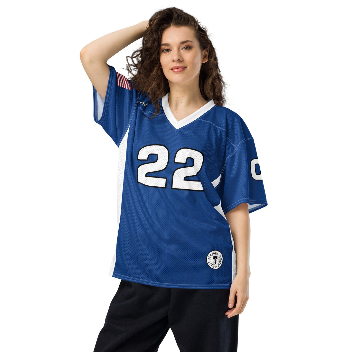 "Randy" Premium American Football Jersey | Unisex | Dark Cerulean
