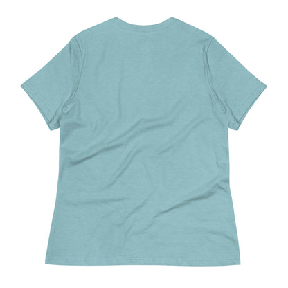 "Abigail" Relaxed-Fit Logo Tee | Women's | White Logo